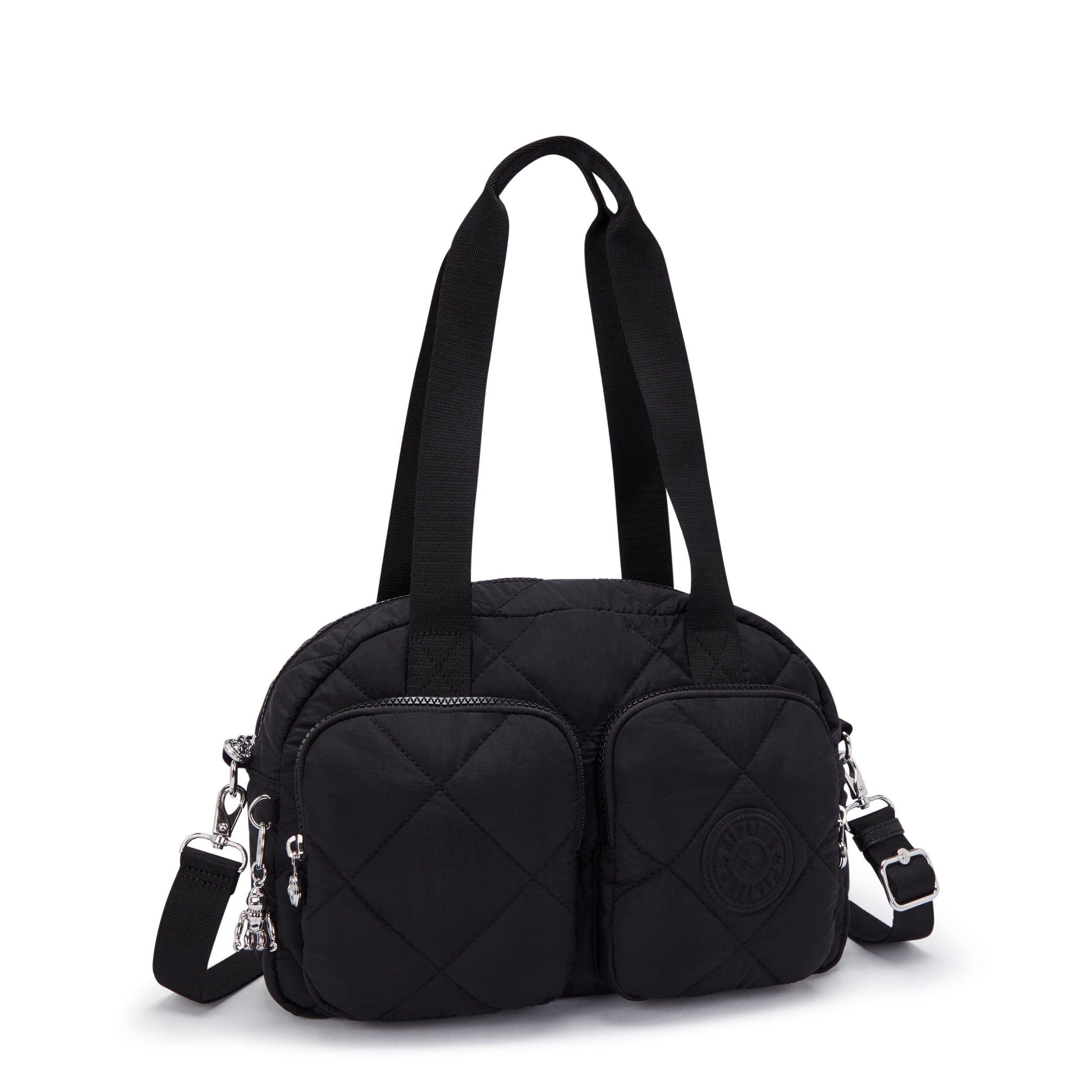 Kipling Cool Defea Cosmic Black Quilt Shoulder Bag I6560-95R