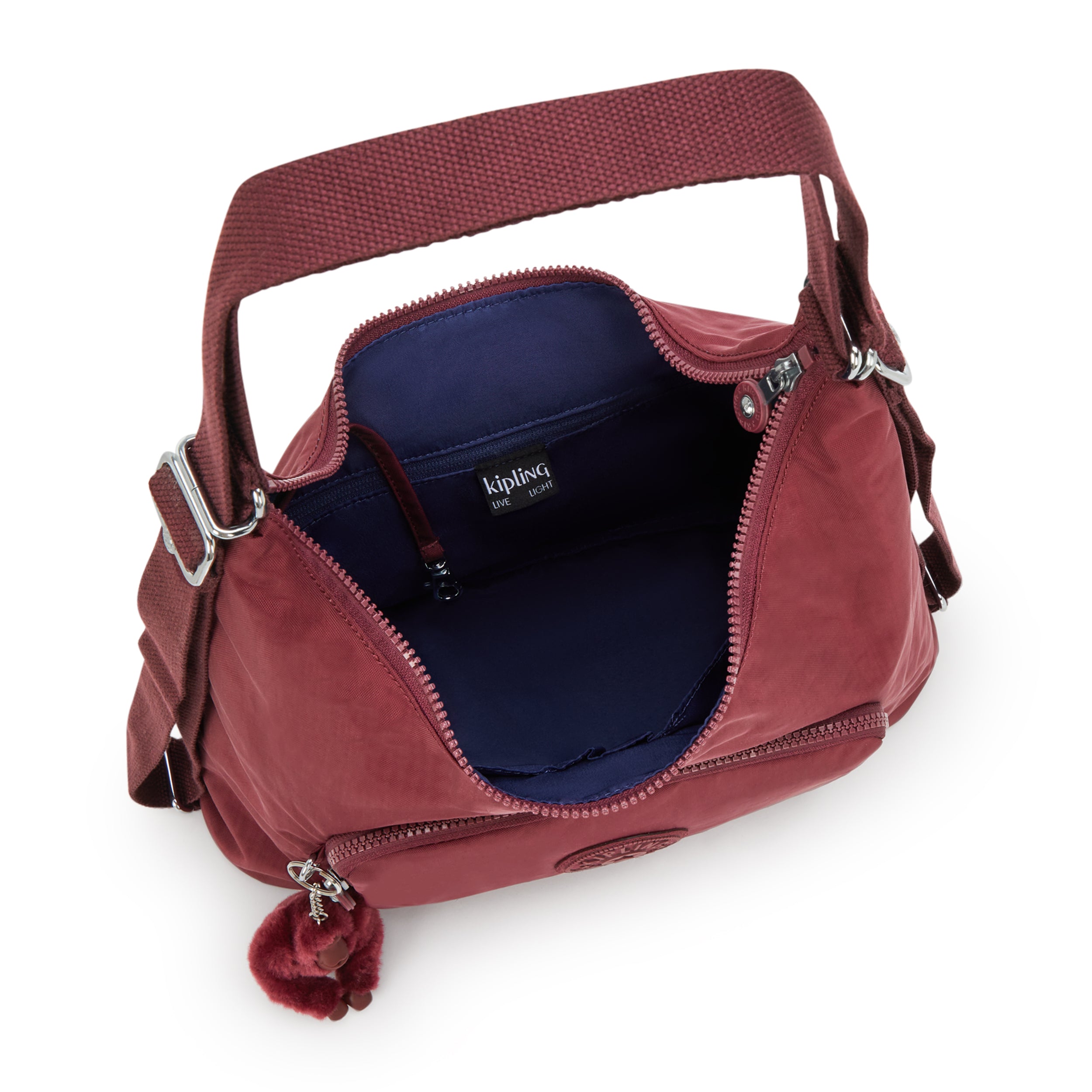 Kipling Yenna Lounge Wine Shoulder Bag I6721-5FW