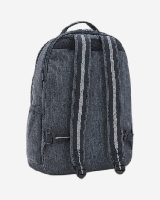 Kipling Seoul Lap Marine Navy Large Backpack with Laptop Compartment I6828-58C