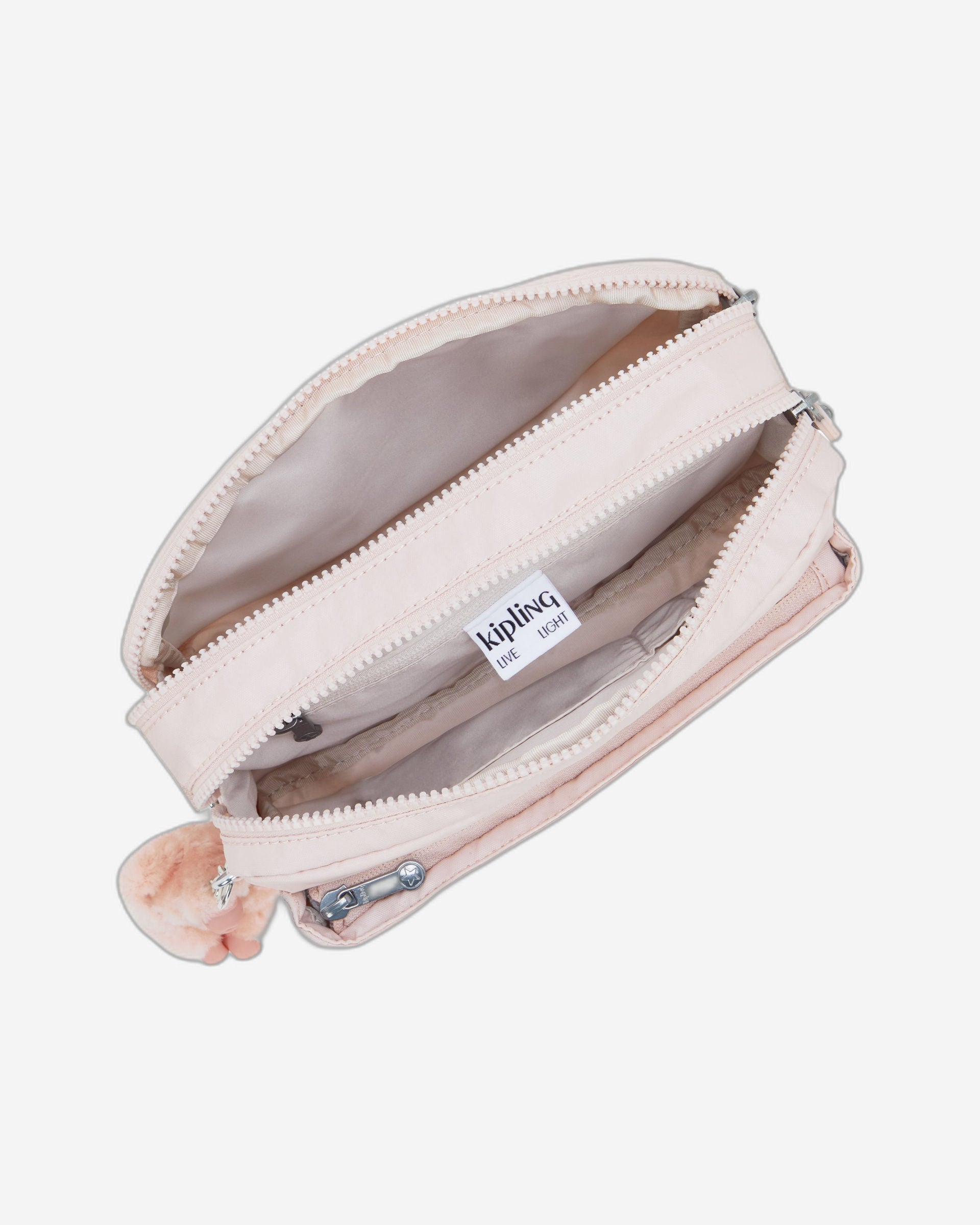 Kipling Abanu M Pink Shine Medium Crossbody I6831-3DZ