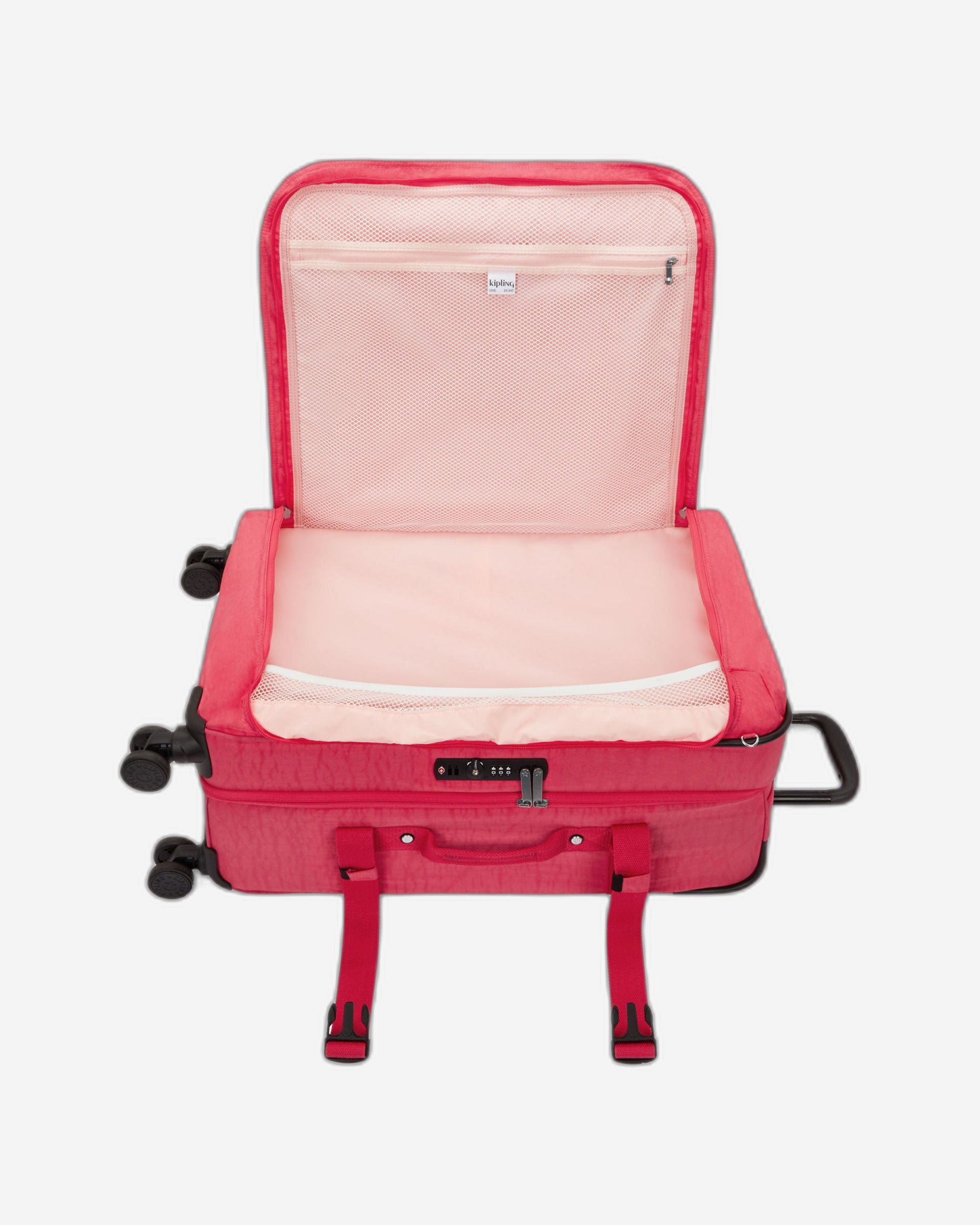 Kipling Spontaneous M Resort Pink Medium Wheeled Luggage I6918-1BN