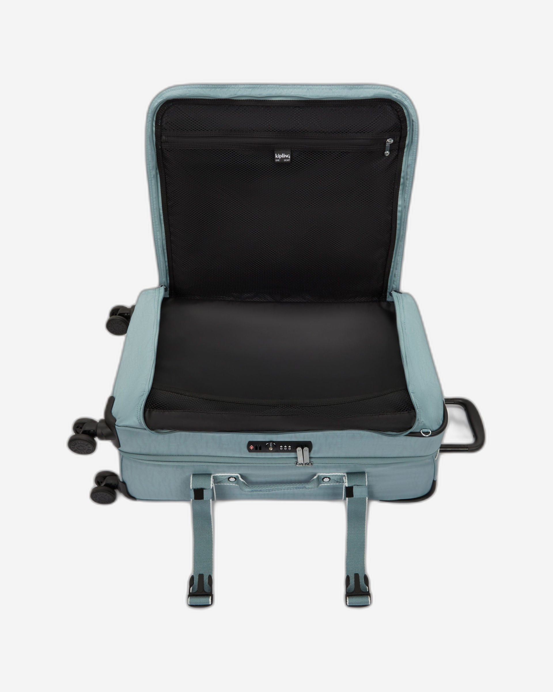 Kipling Spontaneous M Relaxed Grey Medium Wheeled Luggage I6918-3NL