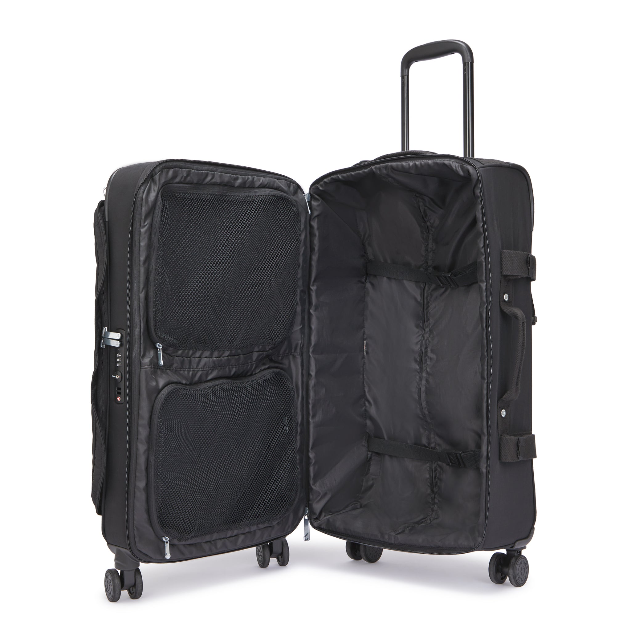 Kipling Spontaneous M Black Noir Wheeled Luggage C2I6918-P39