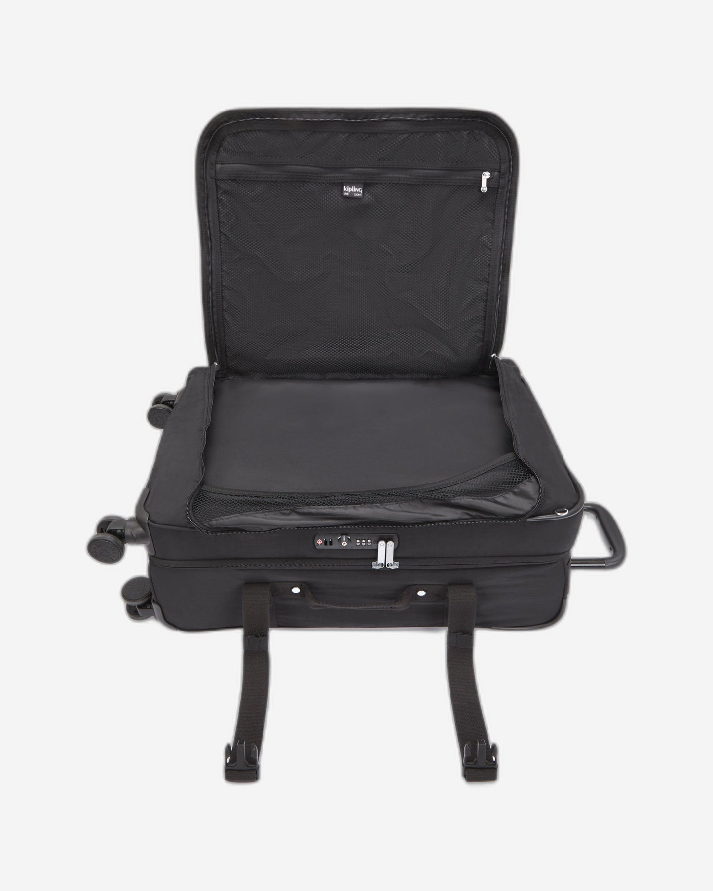 Kipling Spontaneous M Black Noir Medium Wheeled Luggage C2I6918-P39