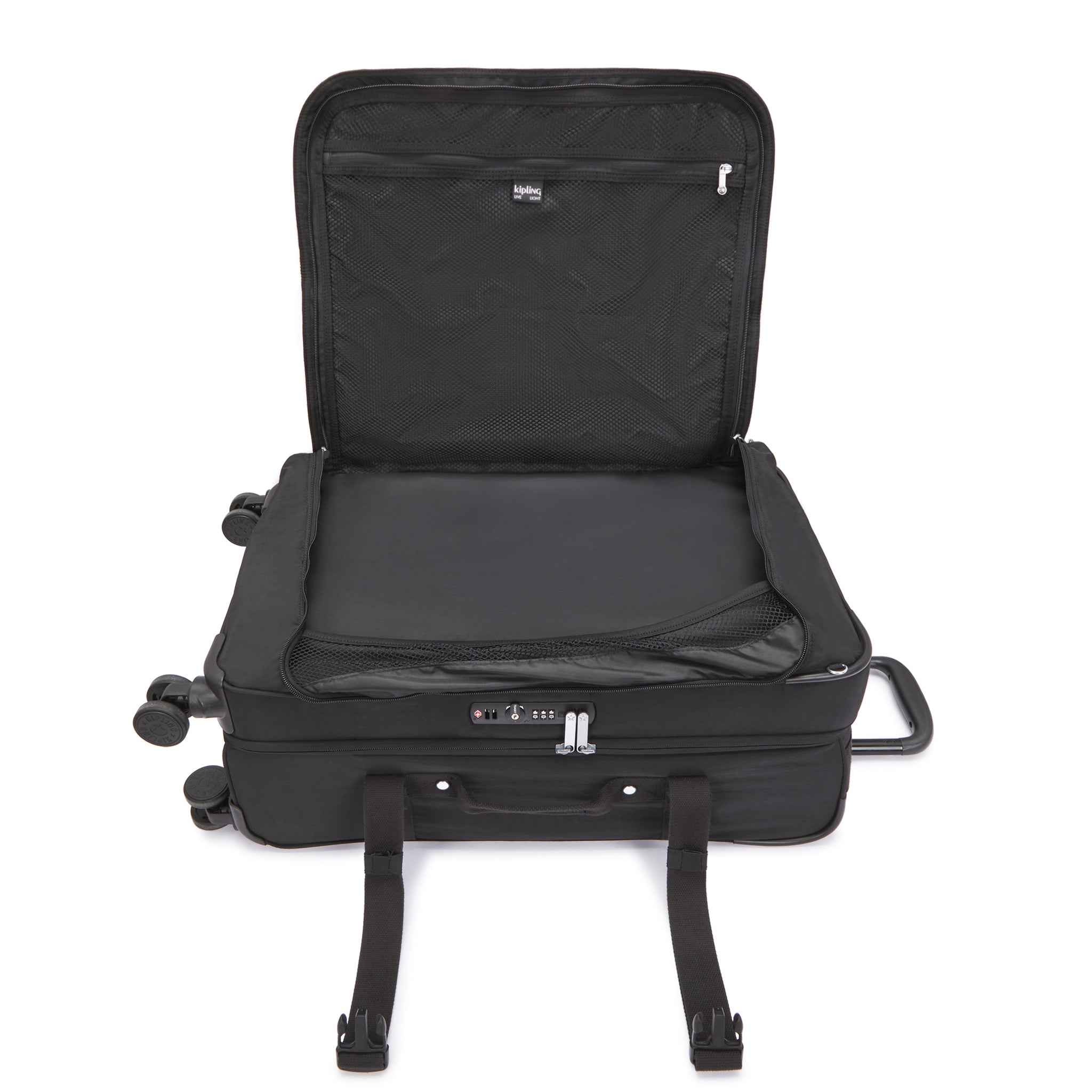 Kipling Spontaneous M Black Noir Wheeled Luggage C2I6918-P39