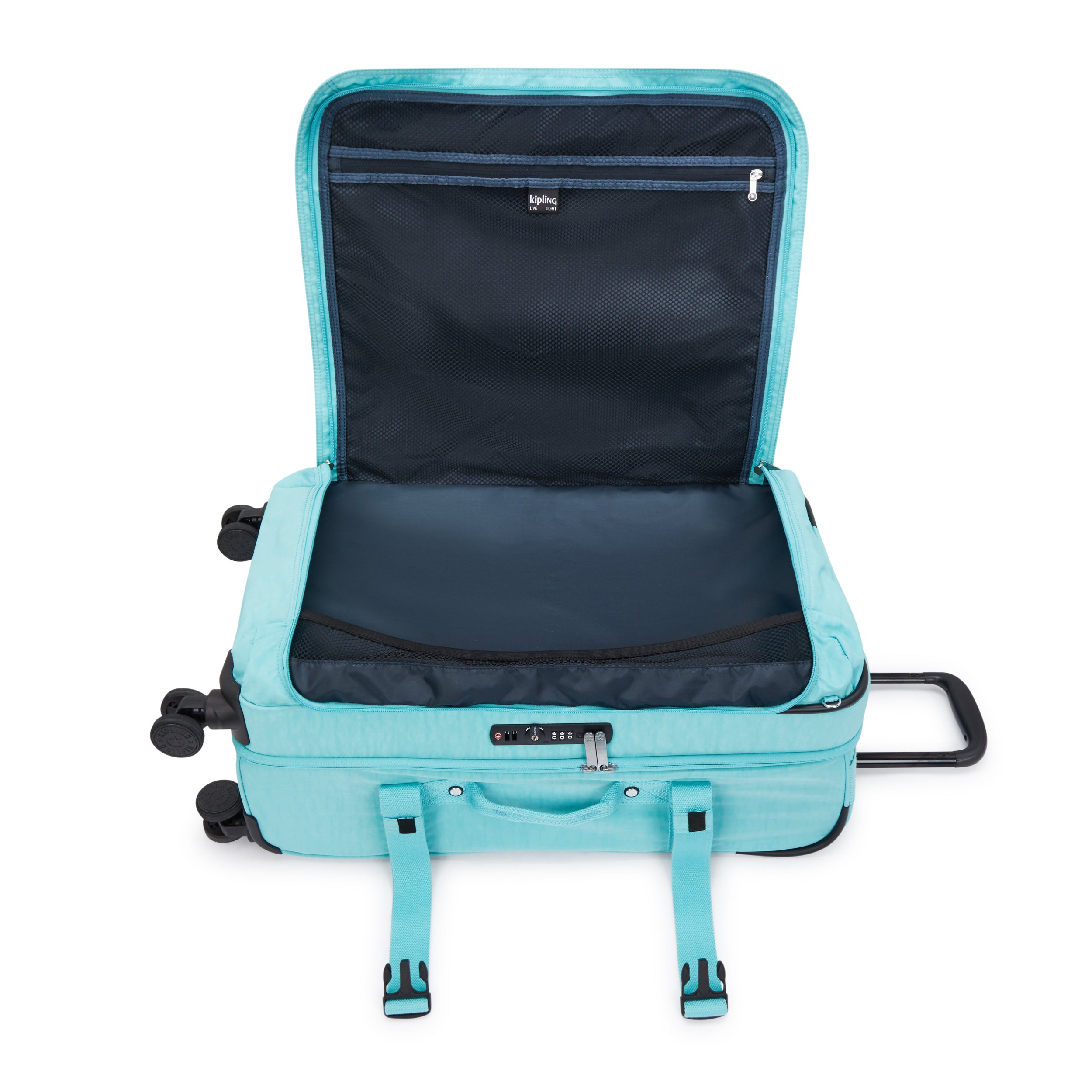 Kipling Spontaneous M Deepest Aqua Wheeled Luggage C2I6918-T6E