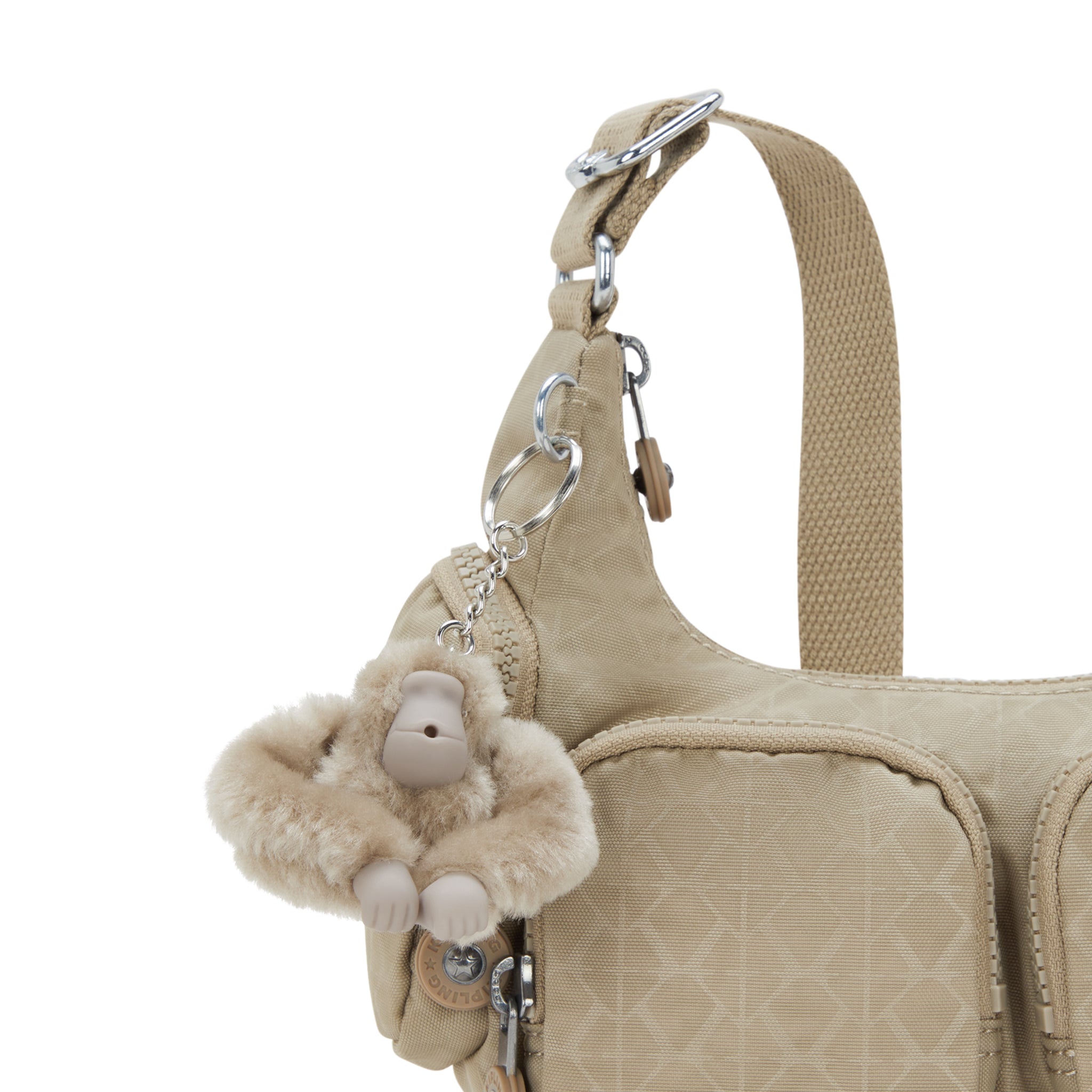 Kipling Rikka Mini Sign Beige Emb Crossbody Bag I7005-96A