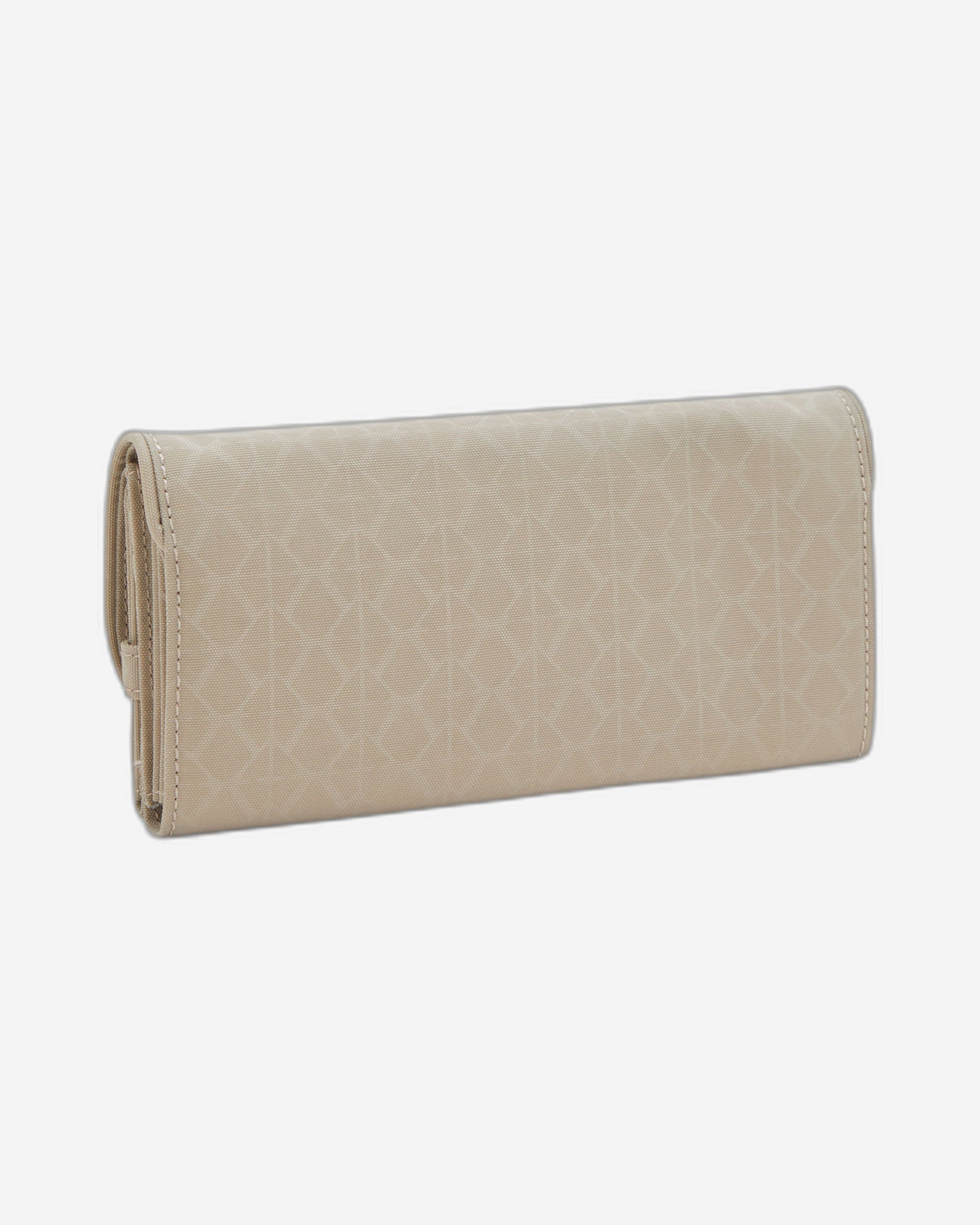 Kipling Money Land Signature Beige Embossed Large Wallet I7015-96A