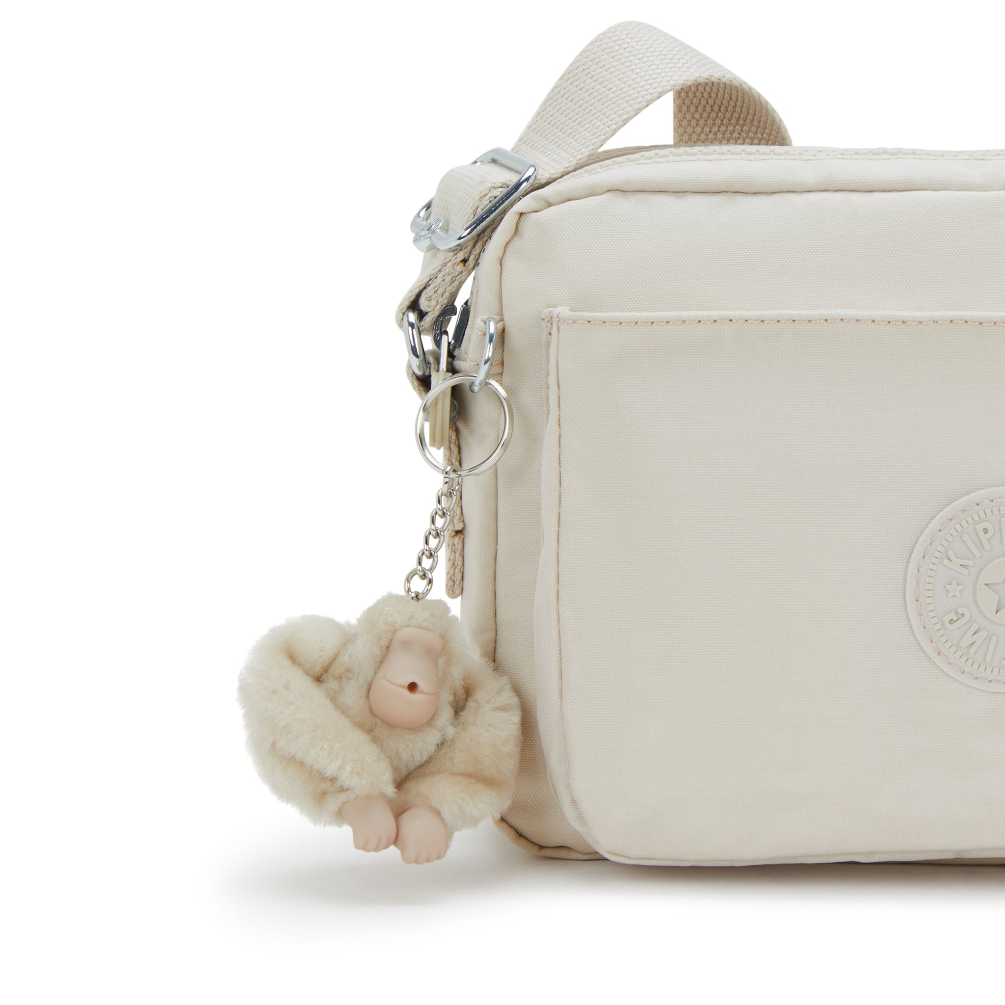 Kipling Abanu M Hideaway Beige Crossbody Bag I7076-7JR