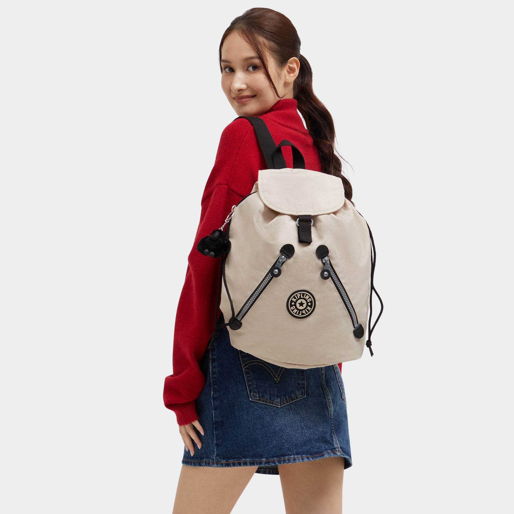 Kipling New Fundamental L Back To Beige Backpack I7094-3RY