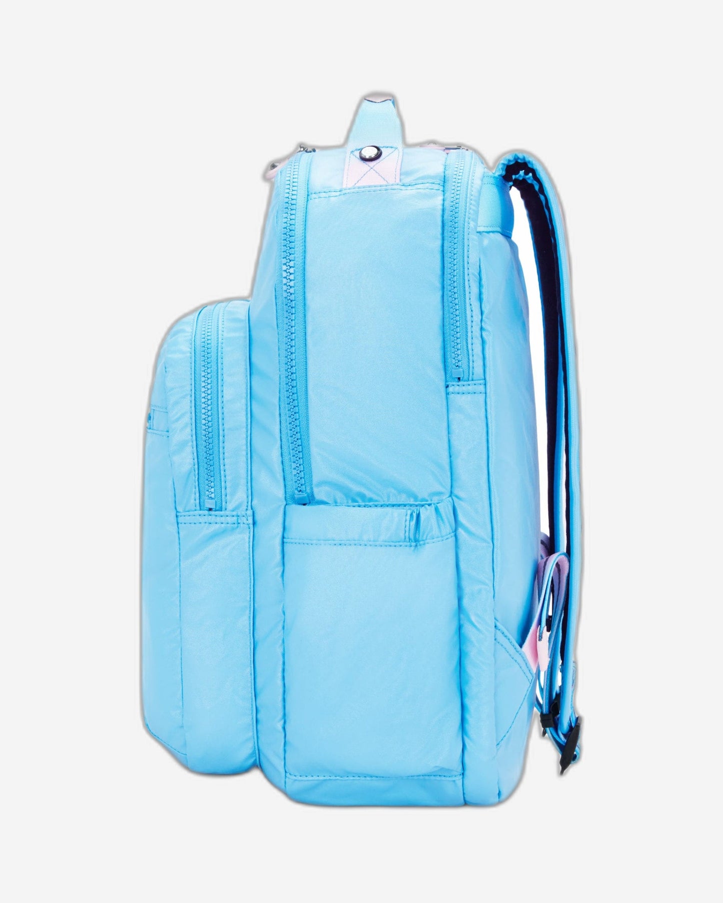 Kipling Seoul Lap Sea Blue Met Large Backpack with Laptop Compartment I7135-52D