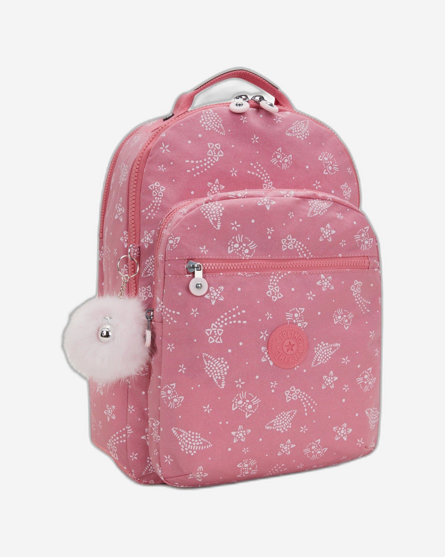 KIPLING Seoul Lap Glitter Cats Large backpack (with laptop compartment) I7135-5FR