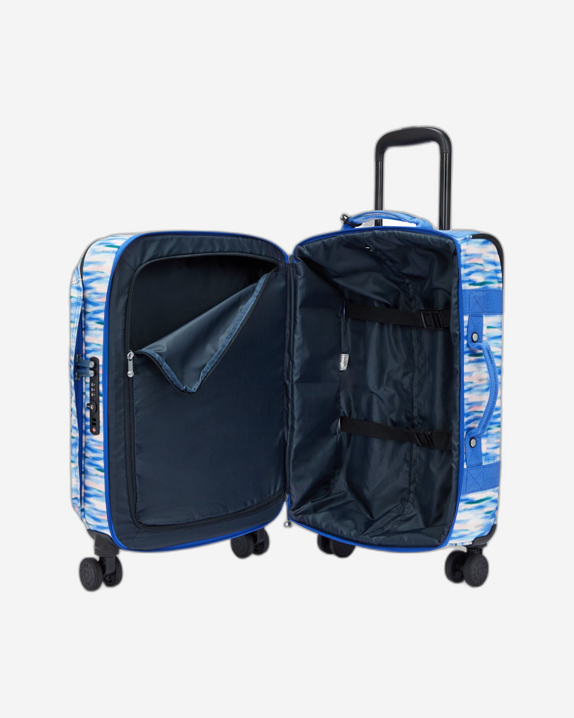 Kipling Spontaneous S Diluted Blue Small Cabin Wheeled Luggage C2I7211-TX9