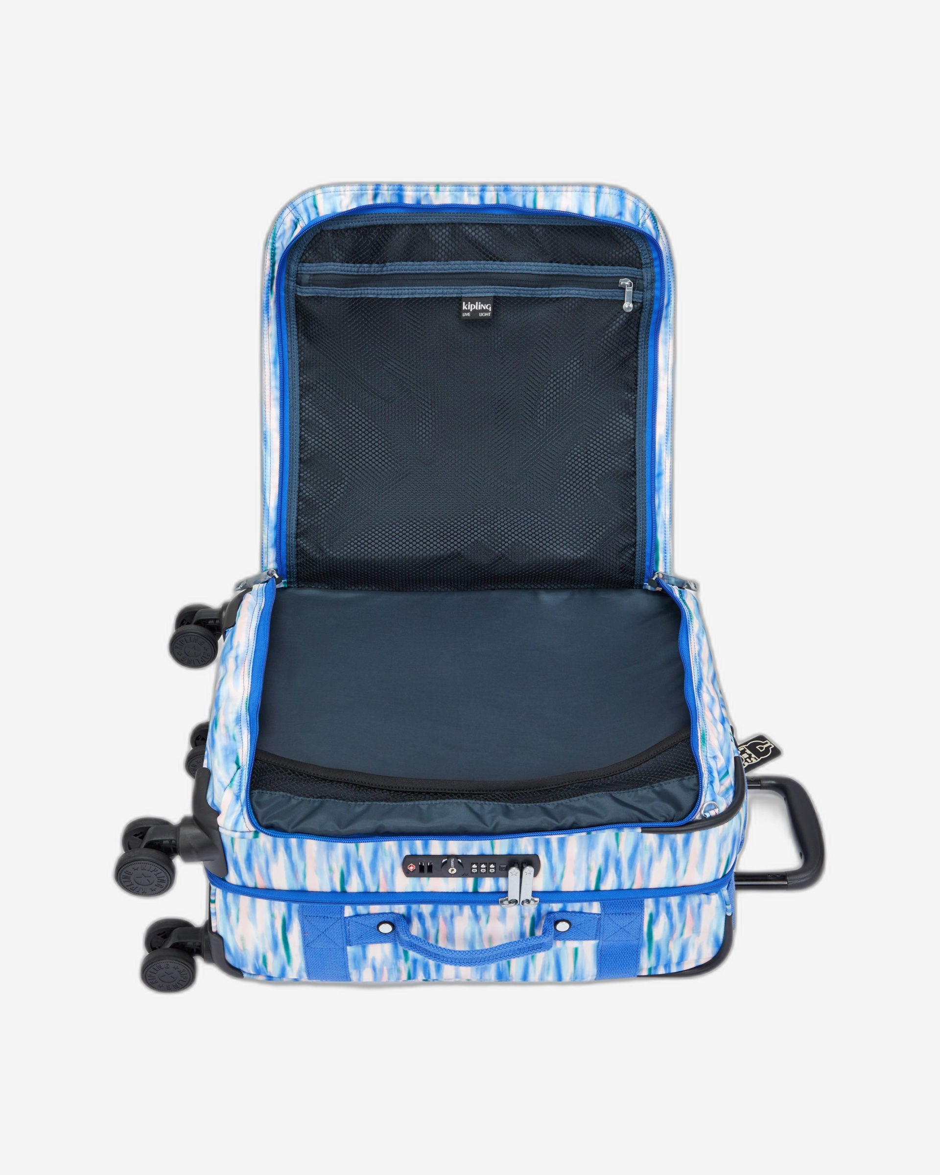 Kipling Spontaneous S Diluted Blue Small Cabin Wheeled Luggage C2I7211-TX9