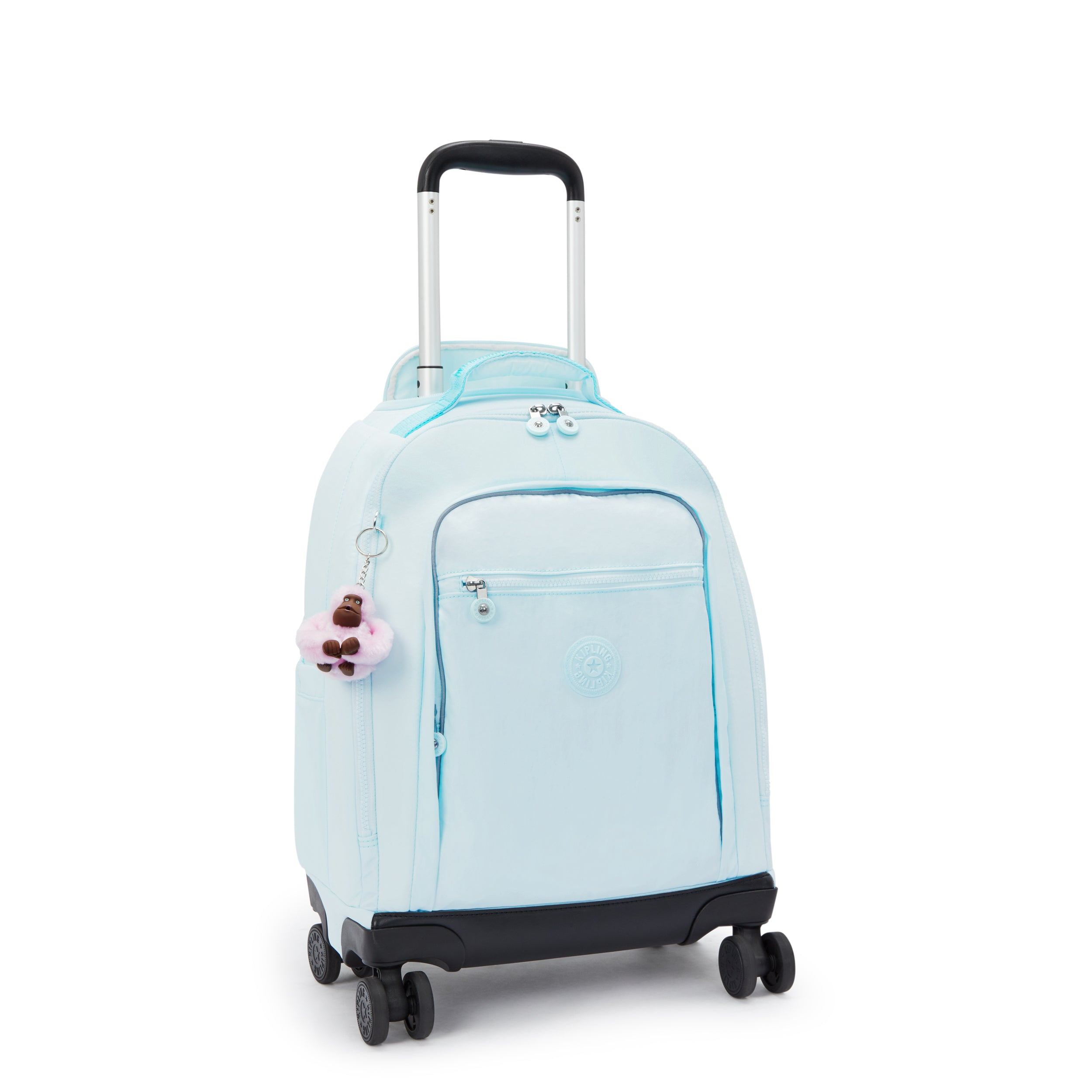 Kipling New Zea Blue Sky Metallic Wheeled Backpack I7267-5MB