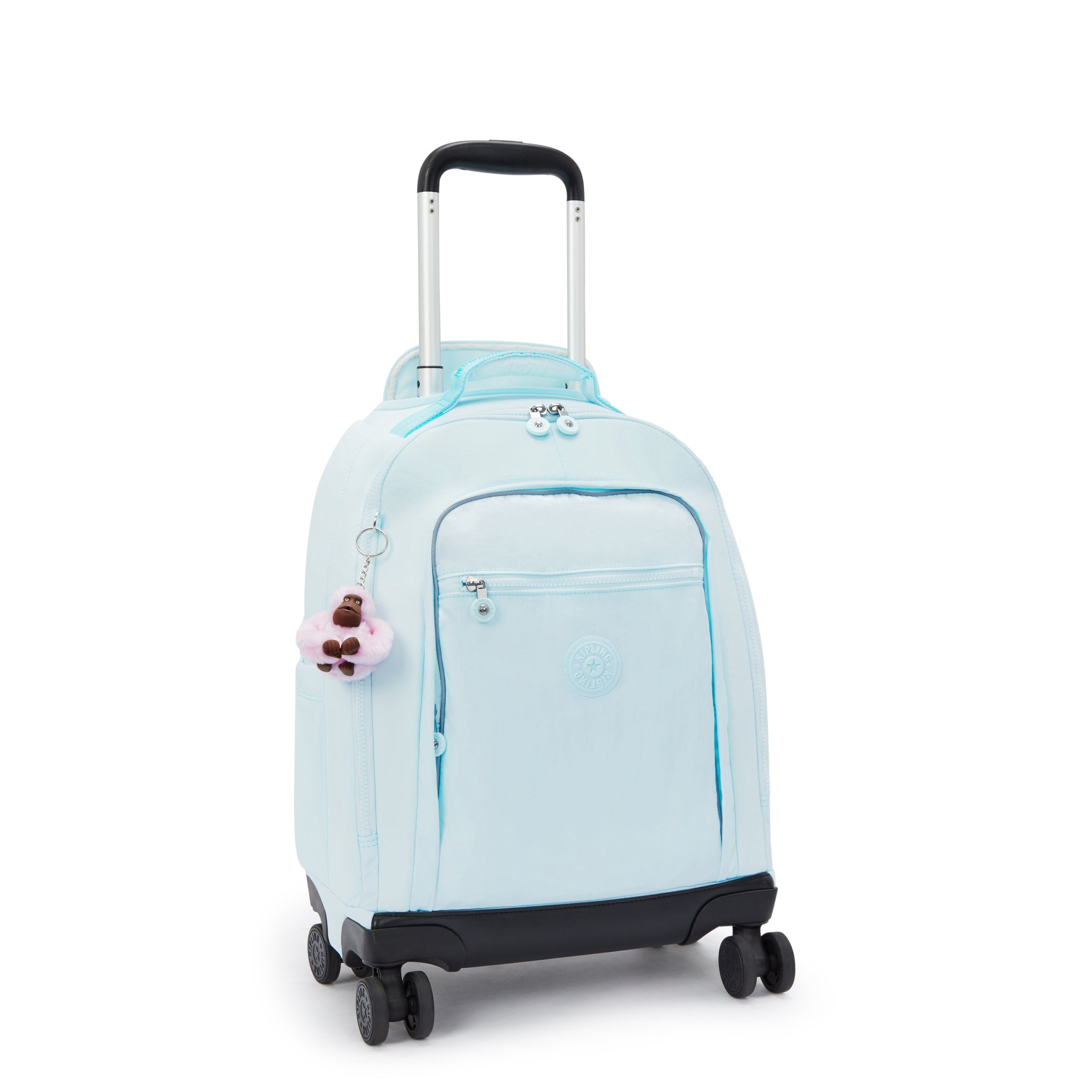 Kipling New Zea Blue Sky Metallic Wheeled Backpack I7267-5MB