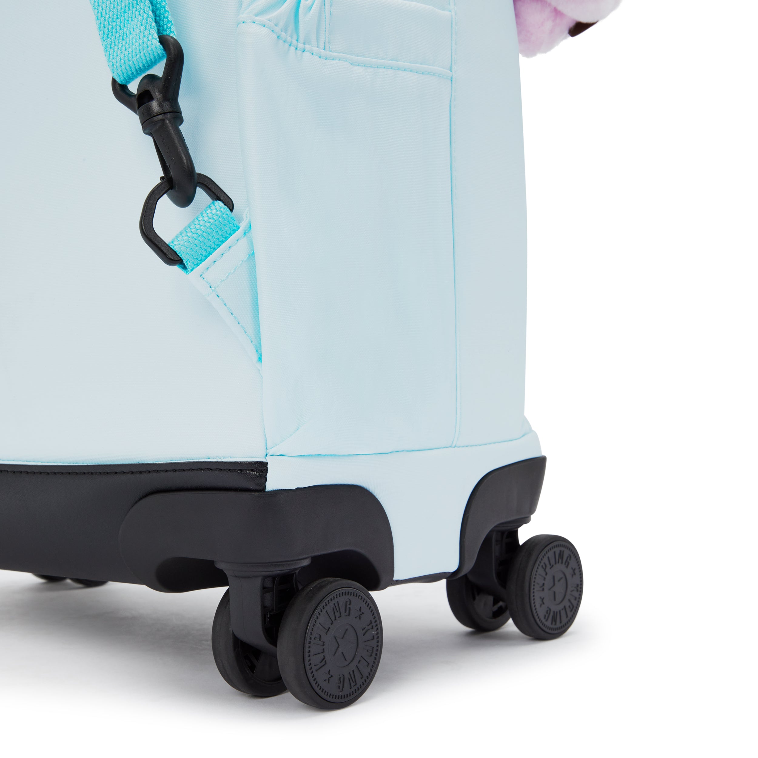 Kipling New Zea Blue Sky Metallic Wheeled Backpack I7267-5MB