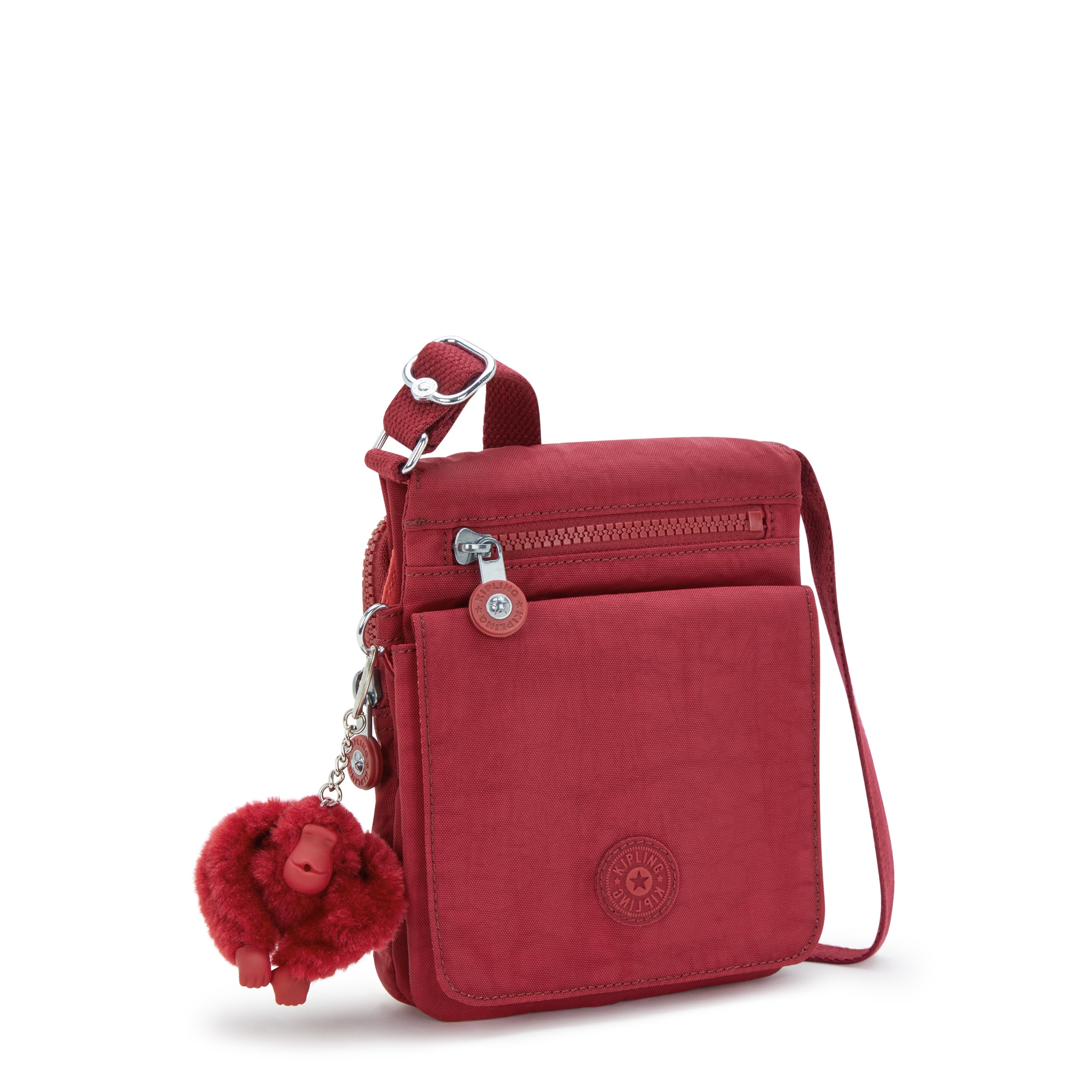 Kipling New Eldorado Funky Red Crossbody Bag I7291-4SS
