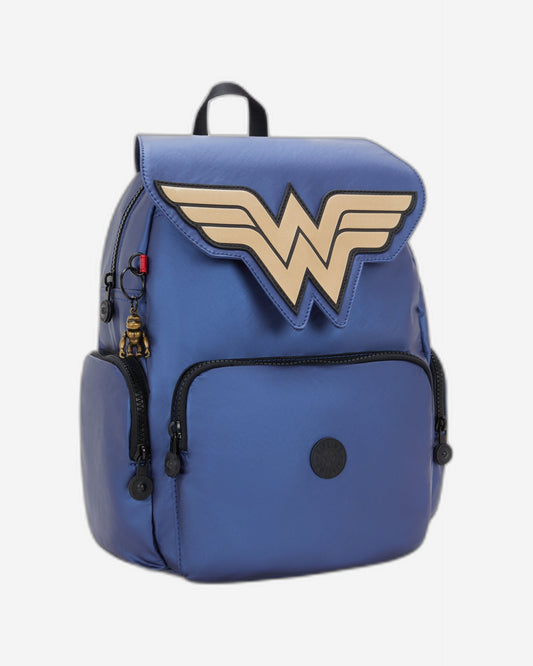 Kipling Wonder Woman City Zip S Wonder Blue Small Backpack I7331-8HS