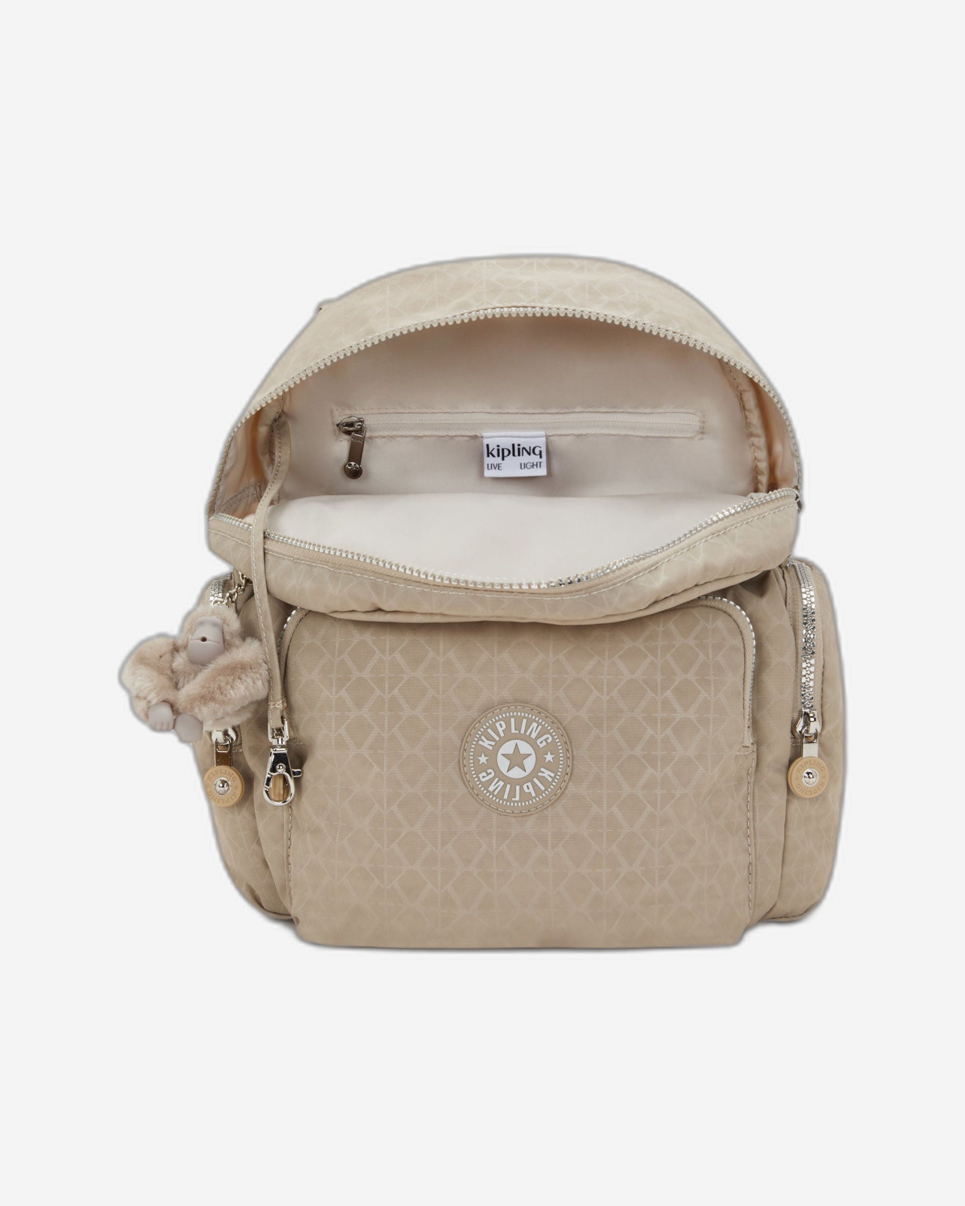 Kipling City Zip S Glorious Be Sil Backpack I7354-42N