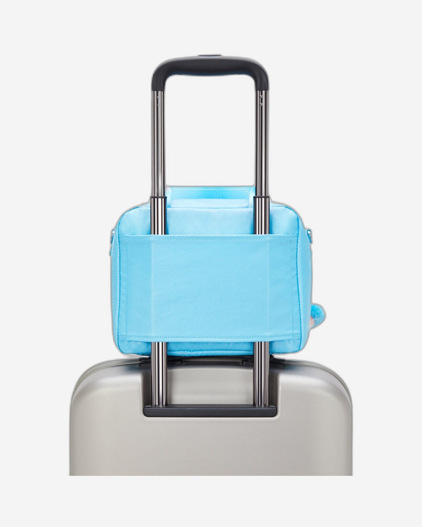 Kipling Miyo Sea Blue Met Large Lunch Bag with Trolley Sleeve I7363-52D