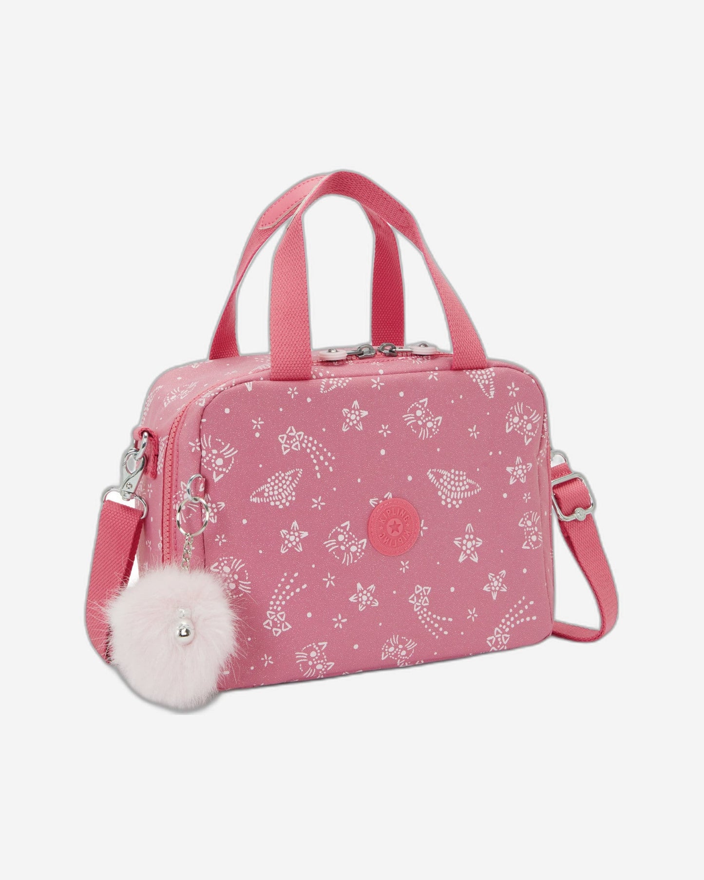 Kipling Miyo Glitter Cats Large Lunch Bag (with Trolley Sleeve) I7363-5FR
