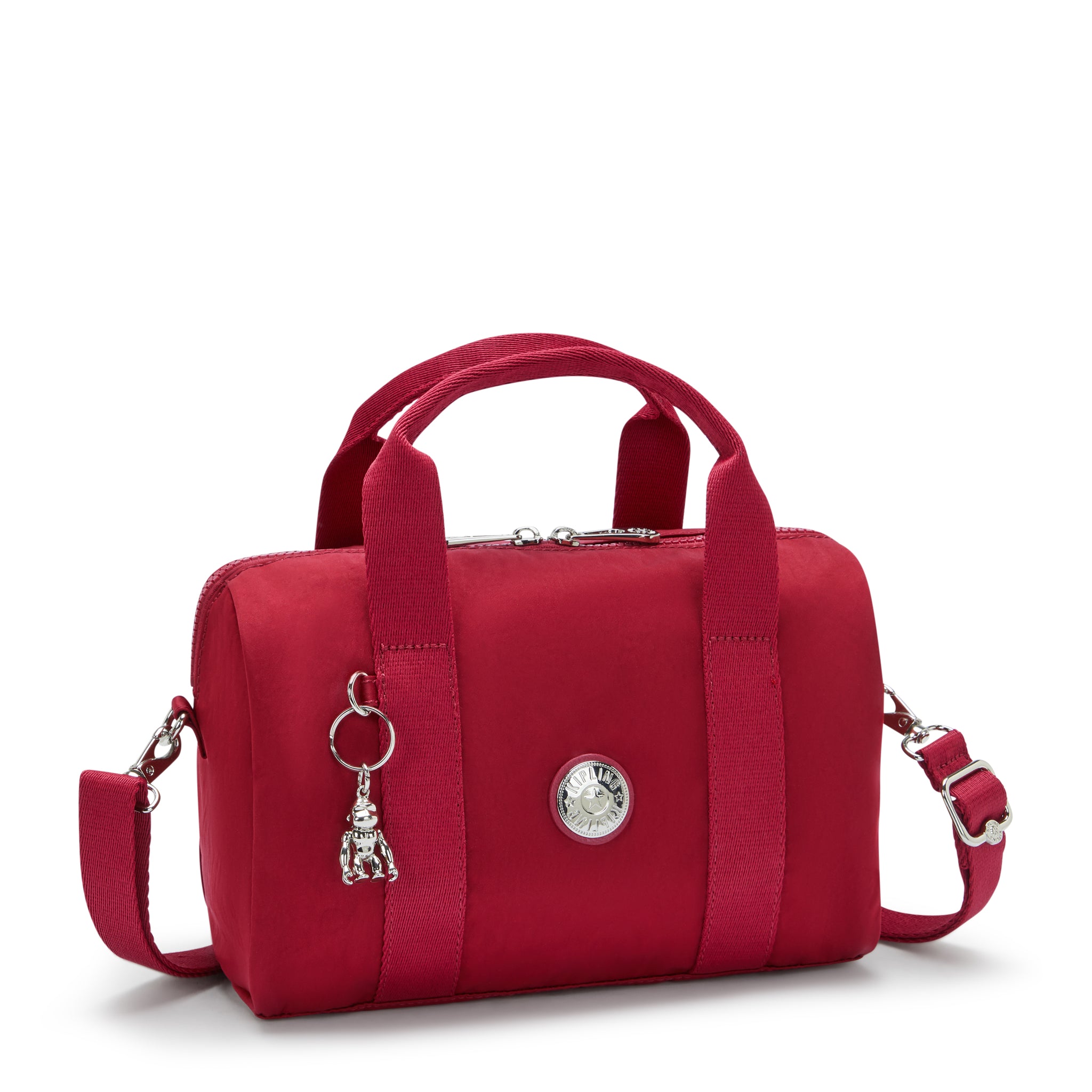 Kipling Bina M Red Red Wine Shoulder Bag I7571-6SE