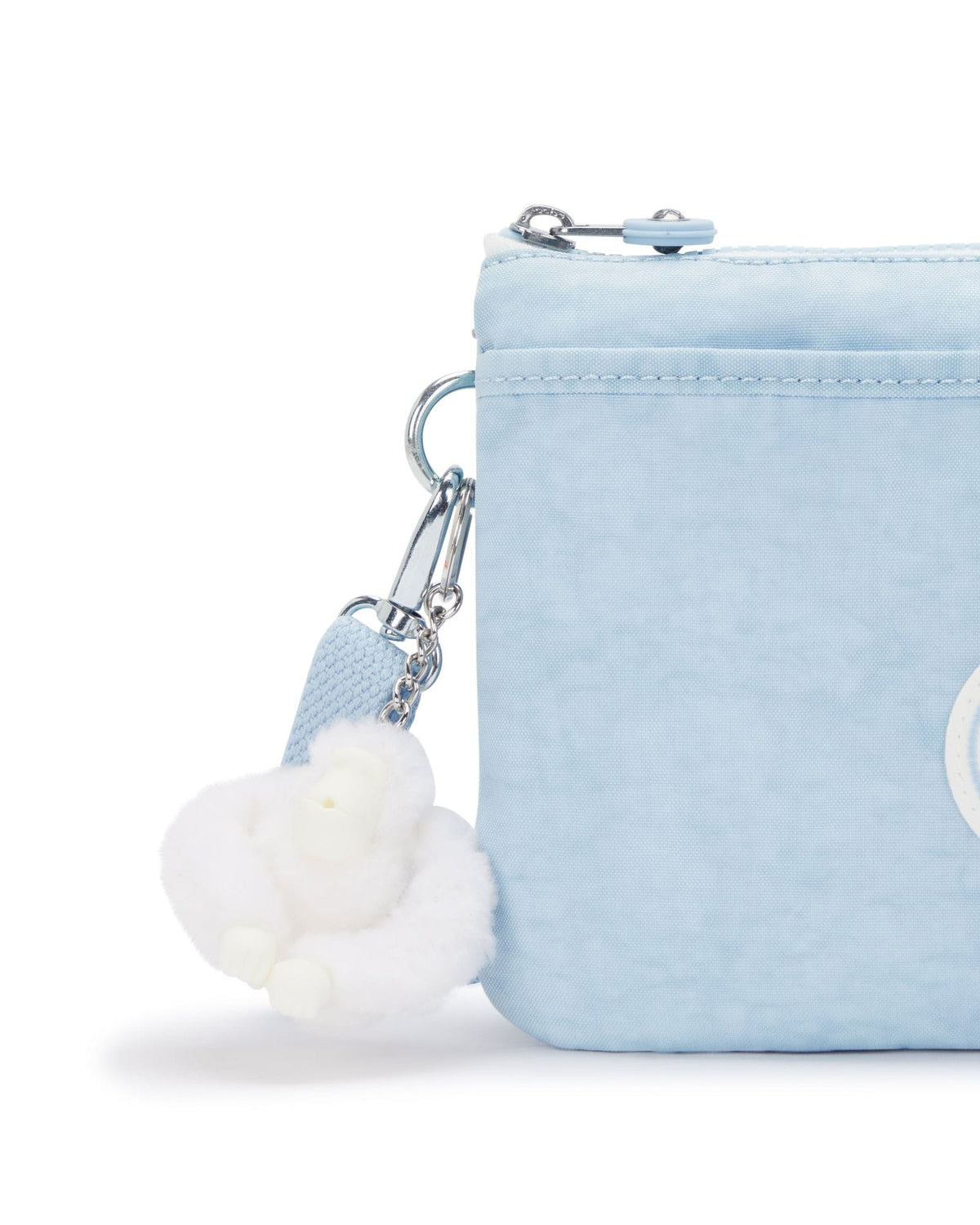 Kipling Riri Frost Blue Bl Large Pouch with Crossbody Strap C2I7590-LZ8