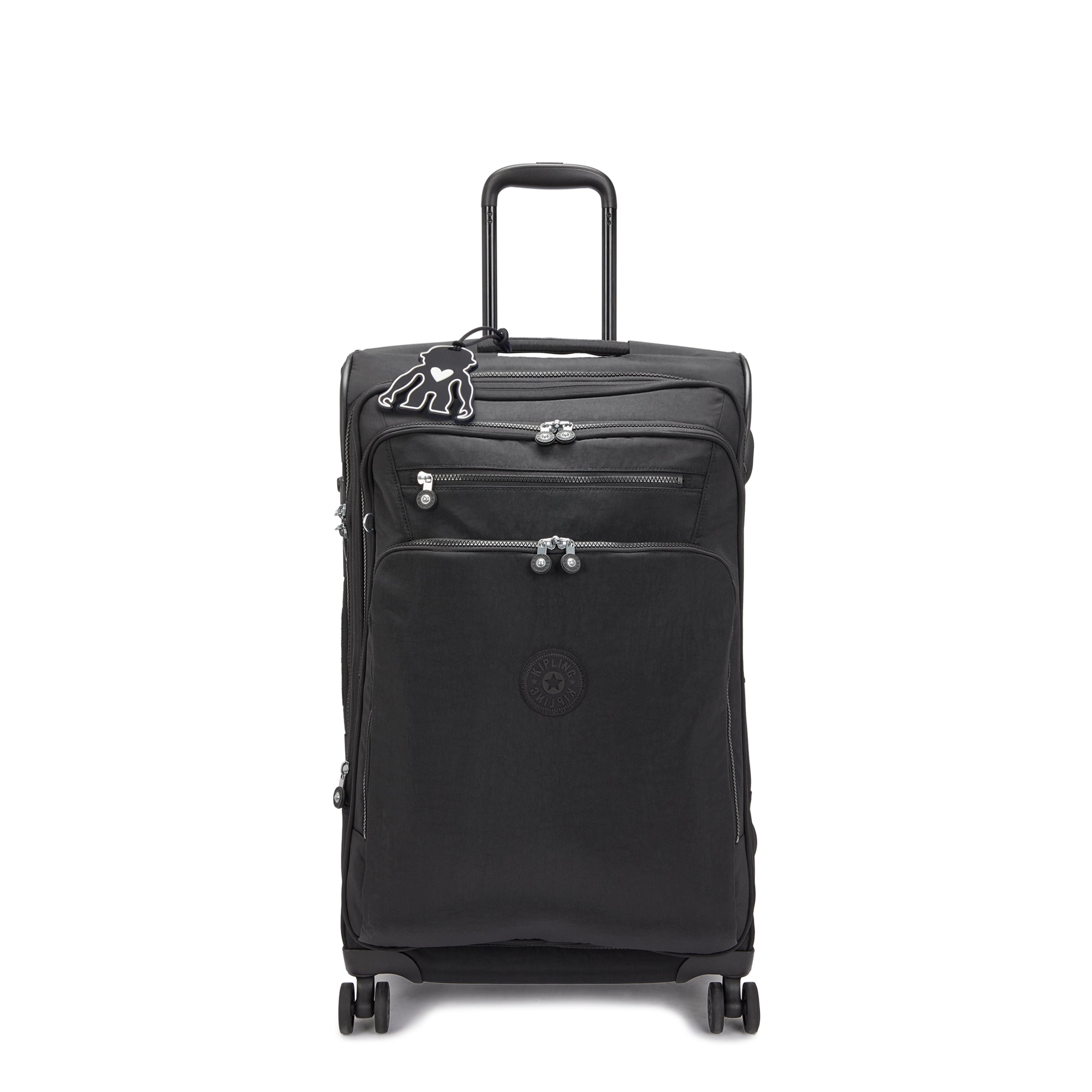 Kipling New Youri Spin M Black Noir Medium Expandable Spinner C2I7706-P39