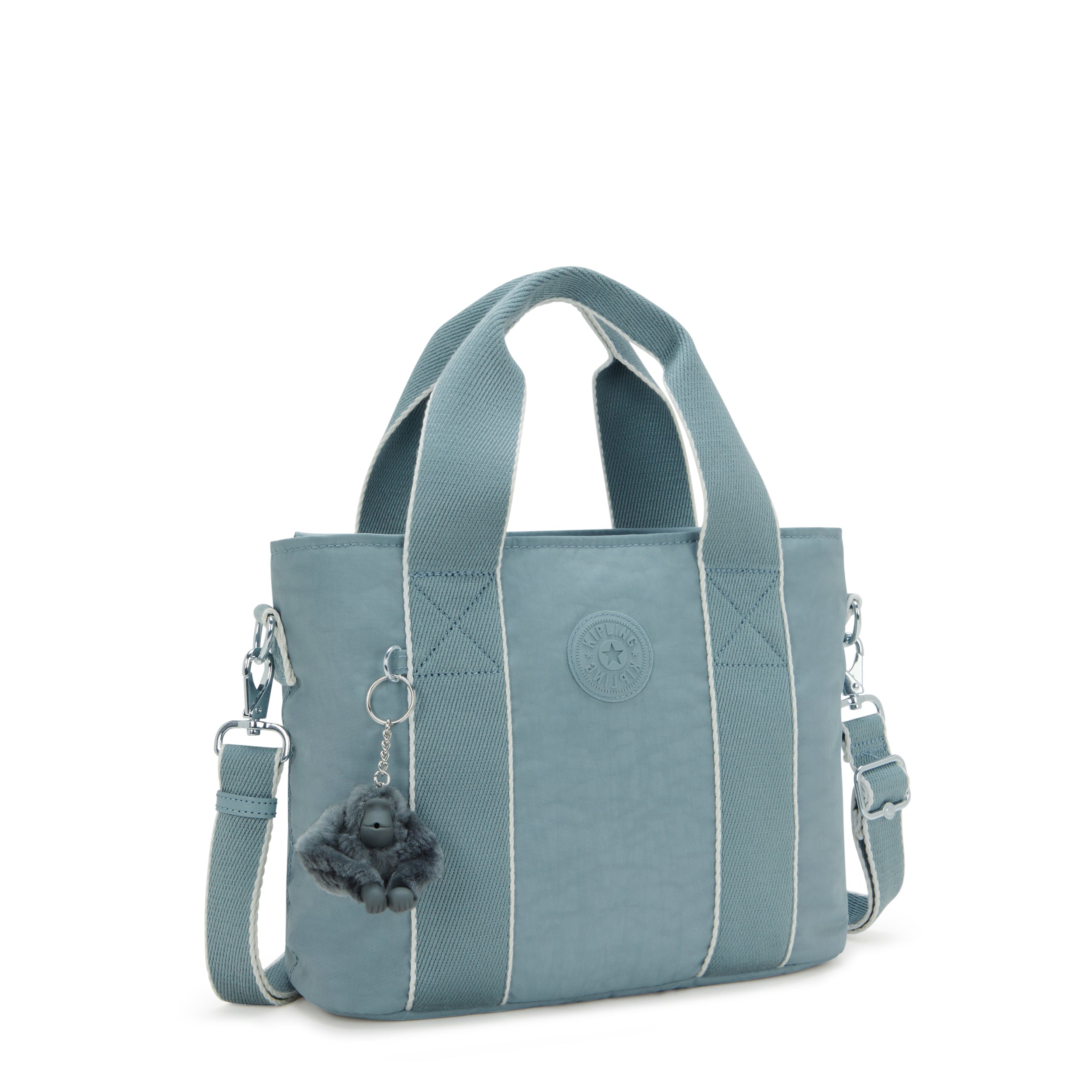 Kipling Minta M Relaxed Grey Tote Bag I7725-3NL