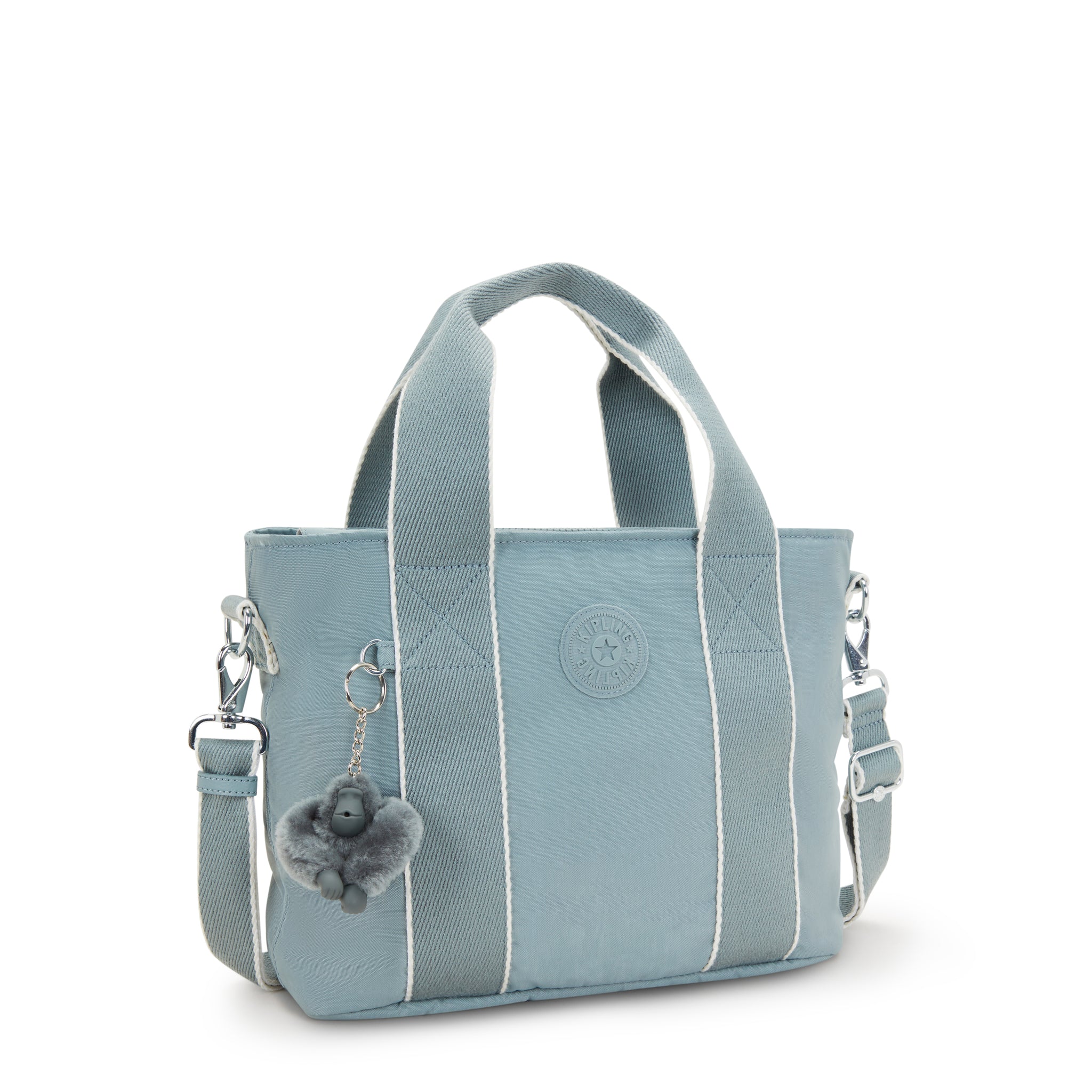 Kipling Minta M Relaxed Grey Tote Bag I7725-3NL