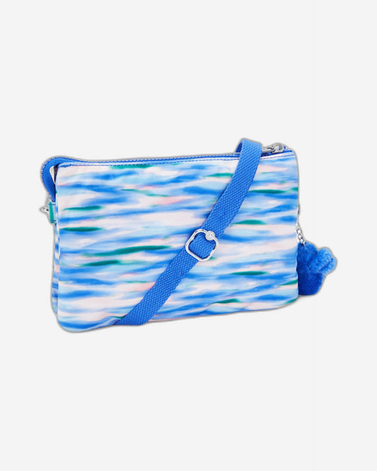 Kipling Riri Diluted Blue Large Pouch with Crossbody Strap C2I7780-TX9