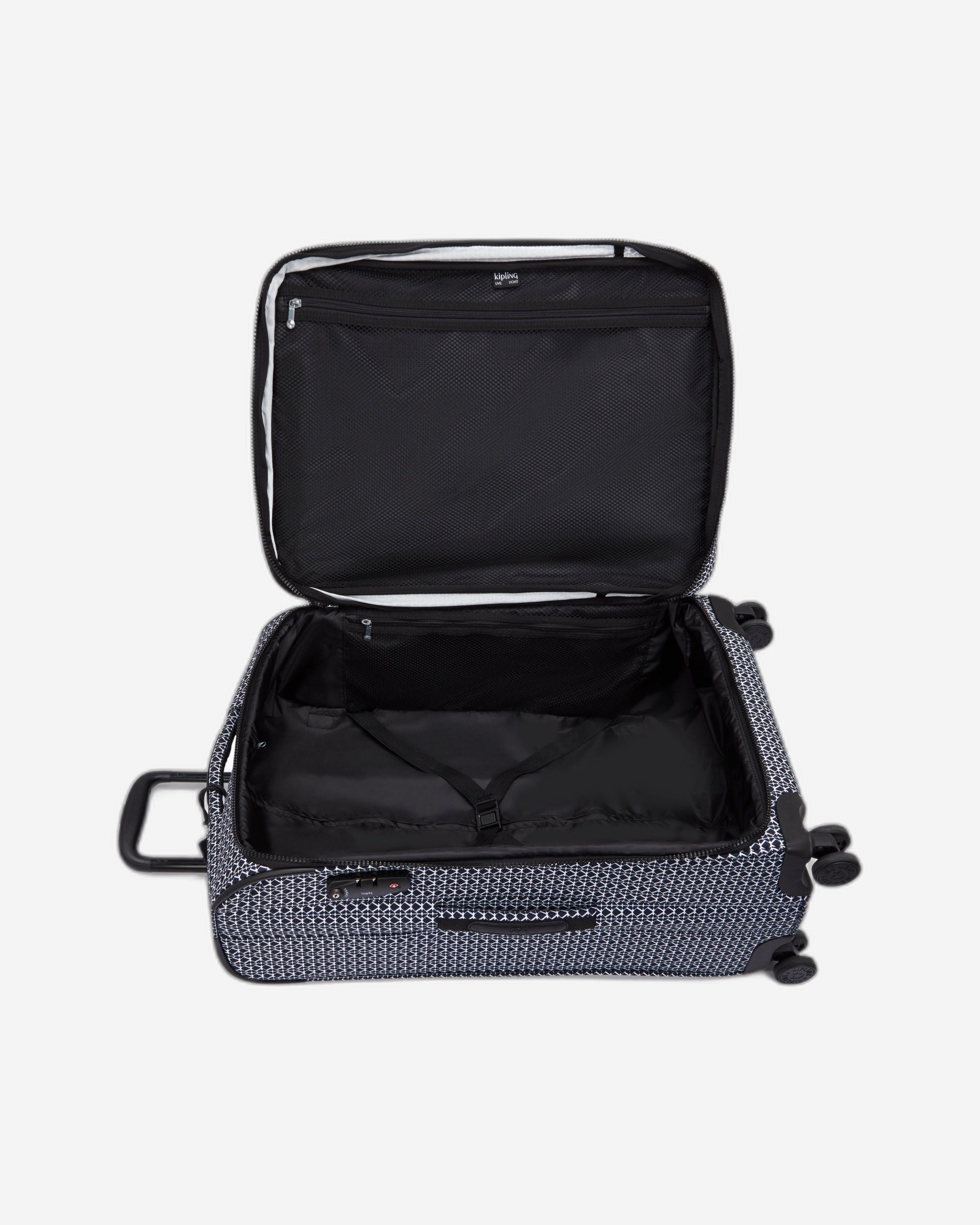 Kipling New Youri Spin M Signature Print Medium Expandable Spinner C2I7788-DD2
