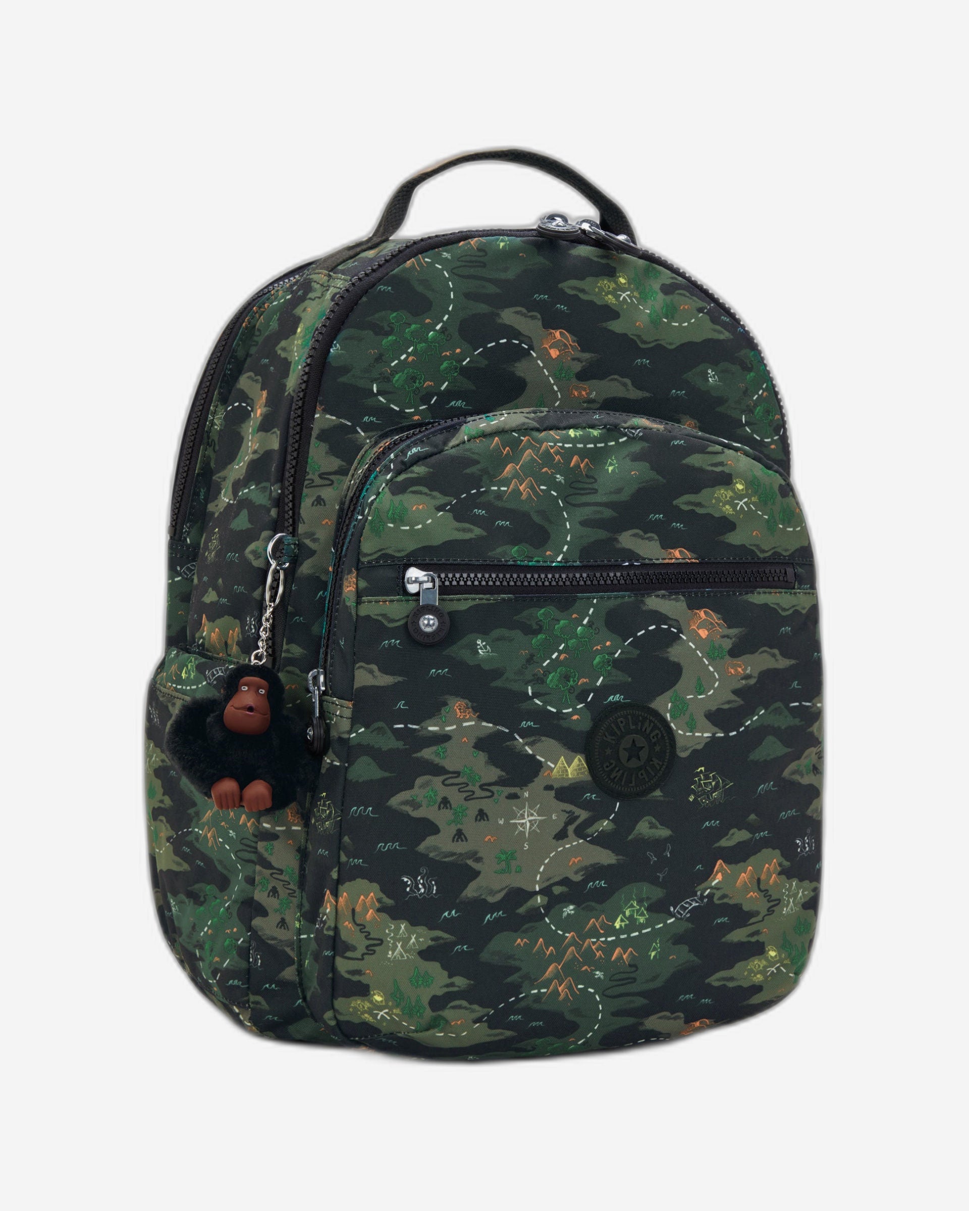 KIPLING Seoul College Camo Treasure Large backpack (with laptop compartment) I7973-3PB