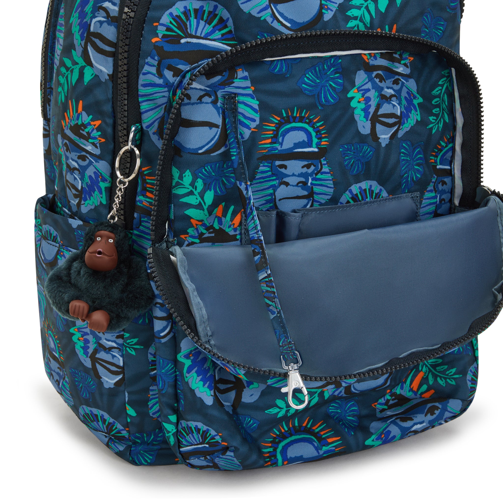 Kipling Seoul College Blue Monkey Fun Backpack C2I7973-8HJ