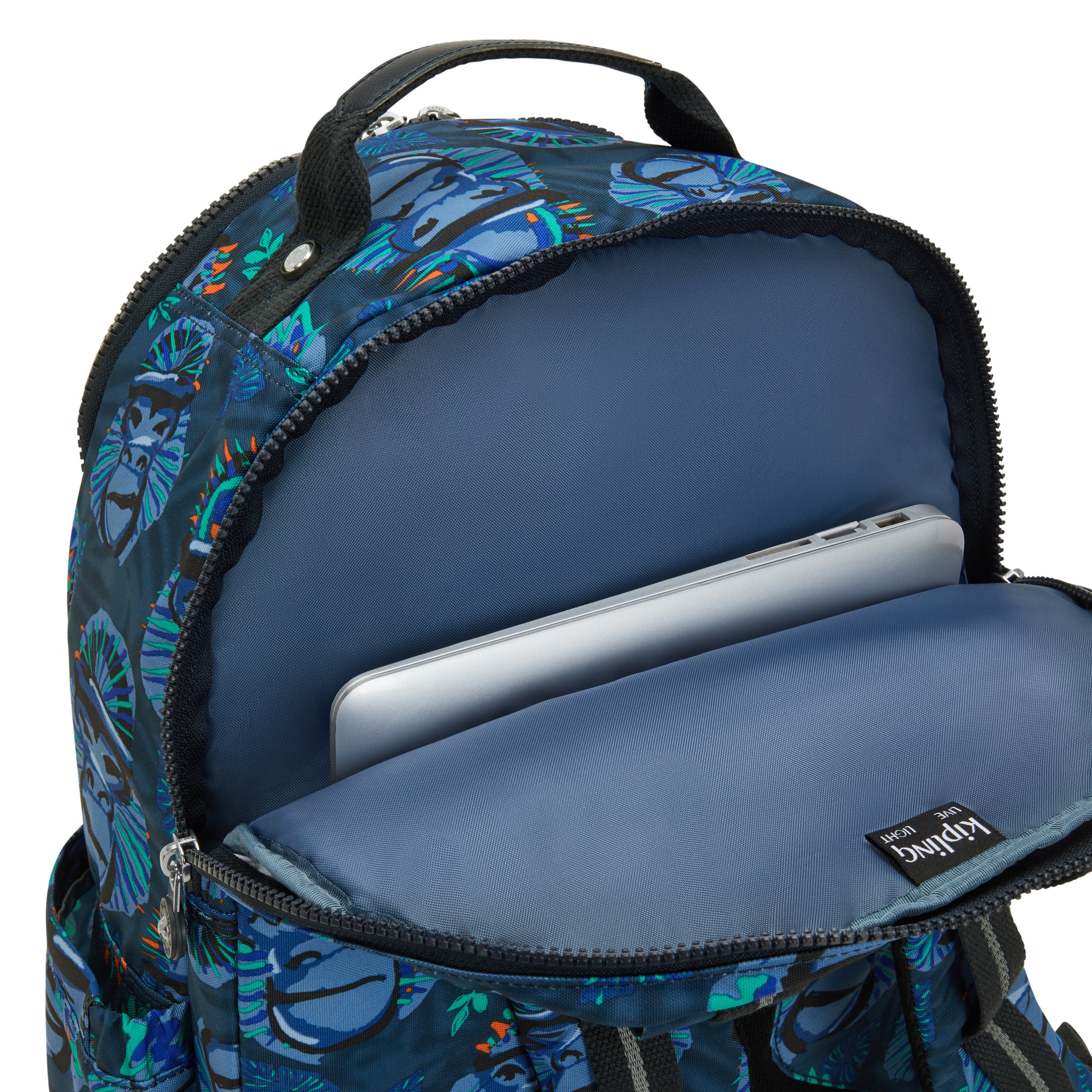Kipling Seoul College Blue Monkey Fun Backpack C2I7973-8HJ