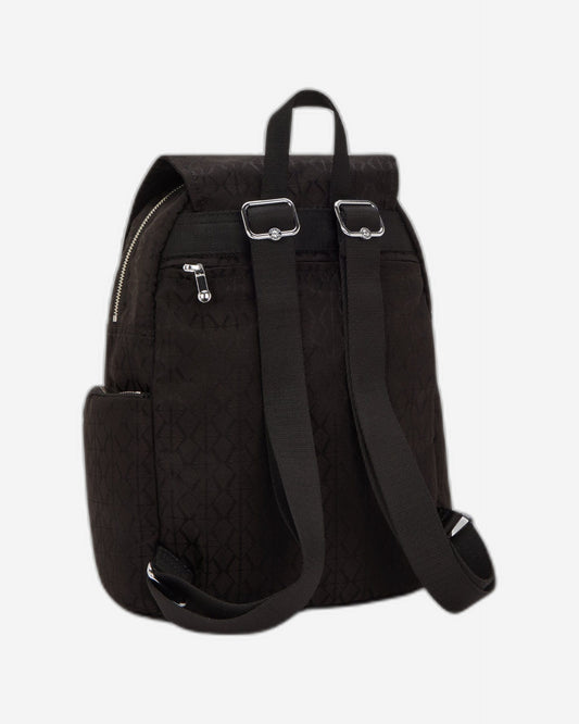 Kipling City Zip S Noir Sign Jq Small Backpack I8029-4NW