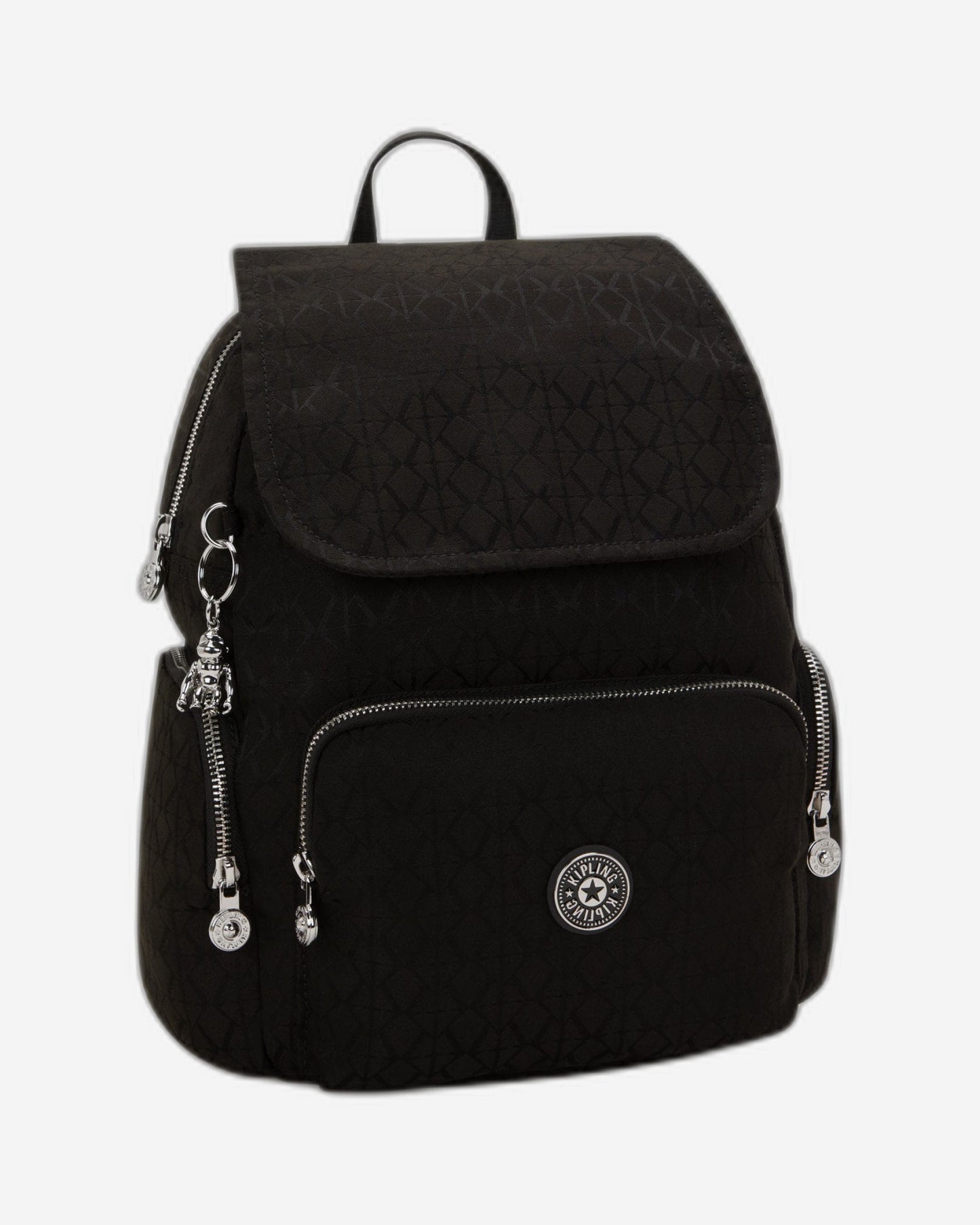 Kipling City Zip S Noir Sign Jq Small Backpack I8029-4NW