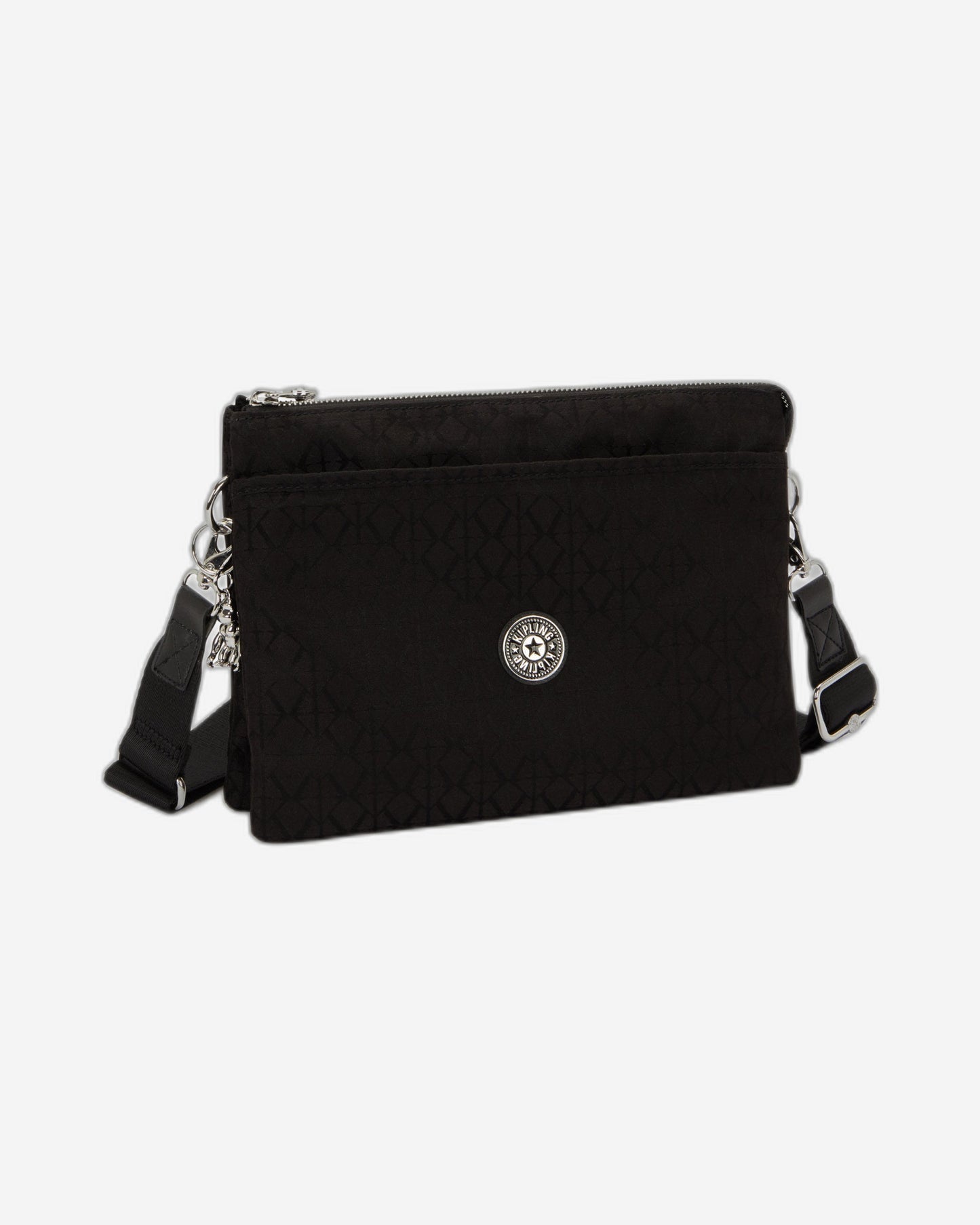 Kipling Riri L Noir Sign Jq Medium crossbody (with removable shoulderstrap) I8044-4NW