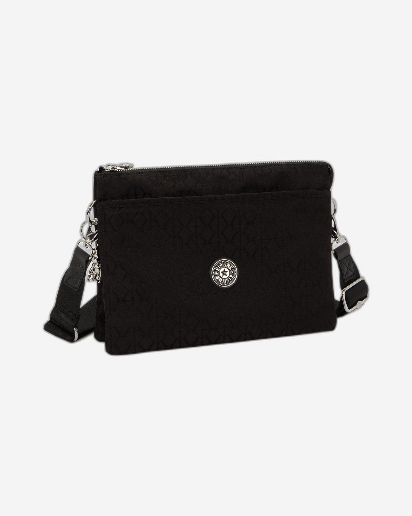 Kipling Riri L Noir Sign Jq Medium Crossbody (with Removable Shoulderstrap) I8044-4NW