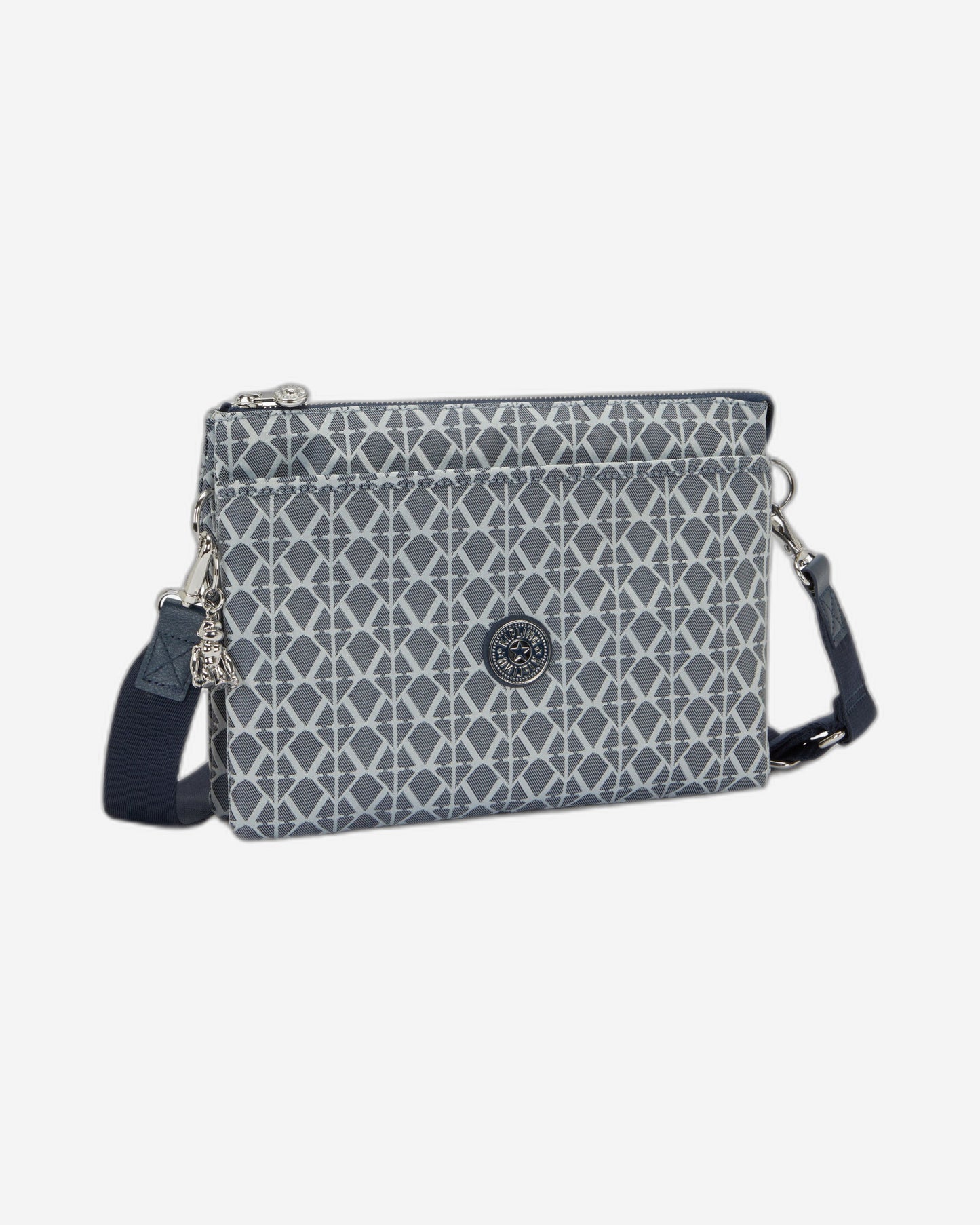 Kipling Riri L Navy Sign Jq Medium crossbody (with removable shoulderstrap) I8044-8DM