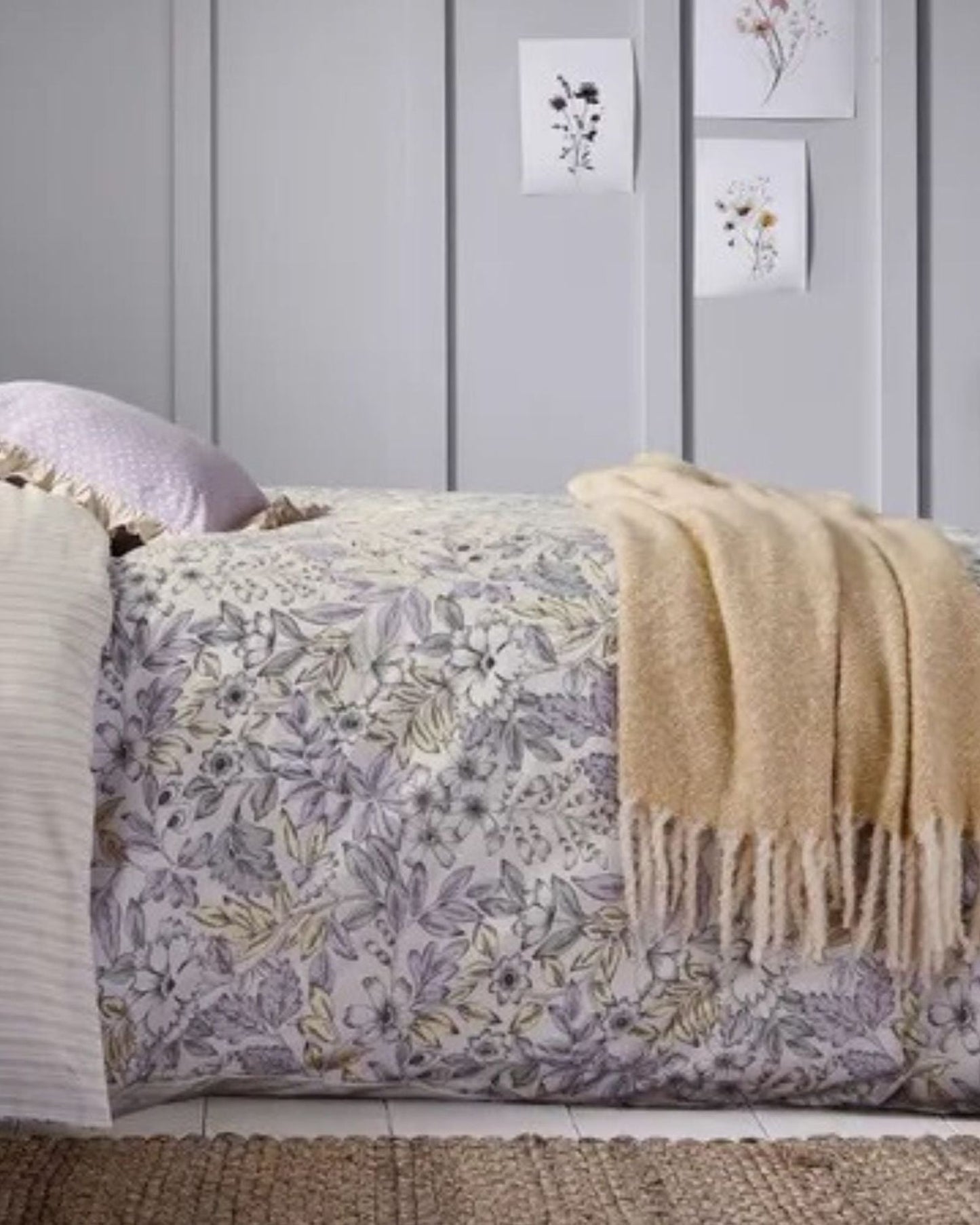 Helena Springfield "Fable MC Kemble" Duvet Cover Sets in Lilac/Yellow