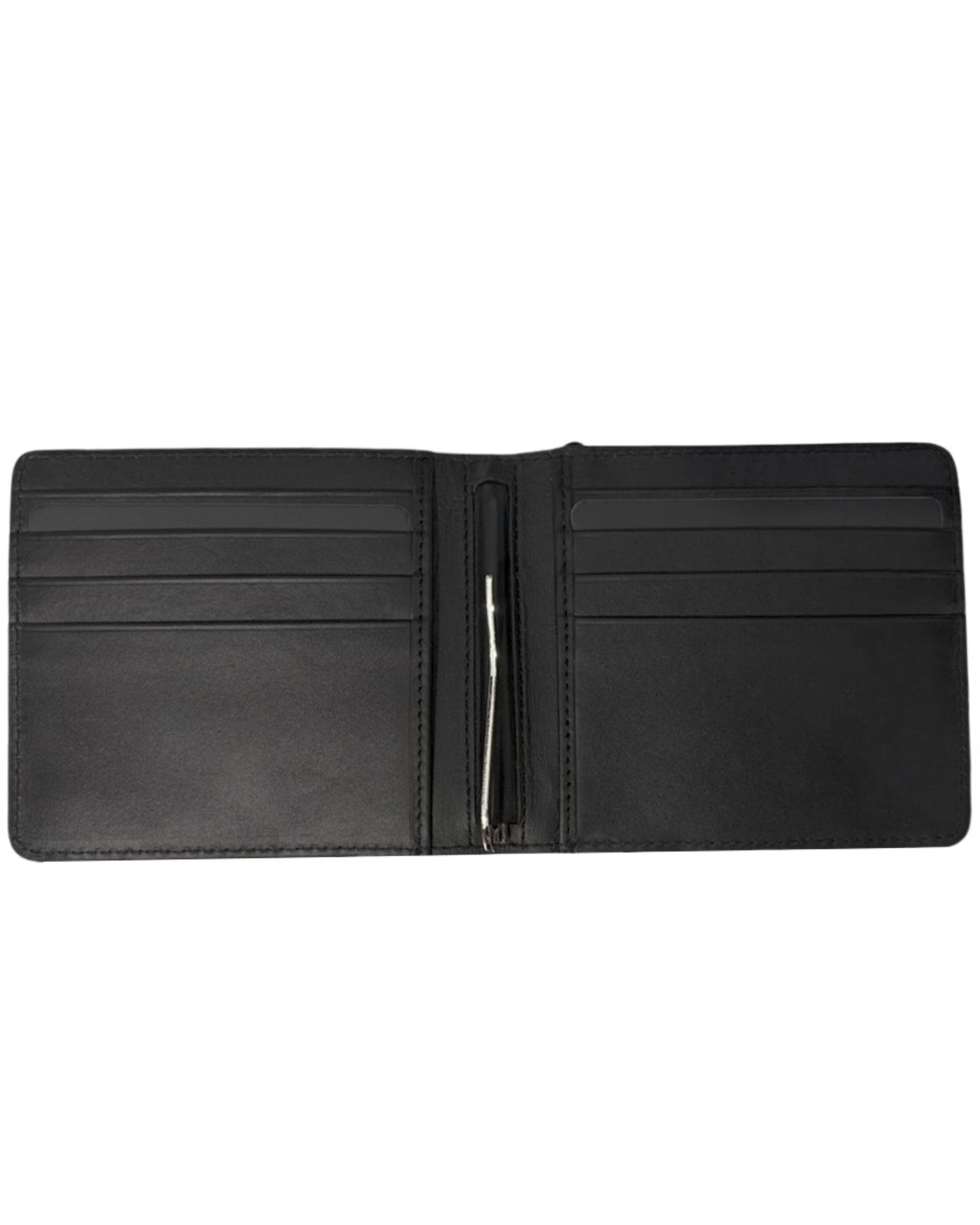 Cross Leather Clip Wallet - Black