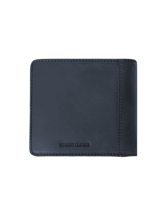 Cross Leather Clip Wallet - Navy