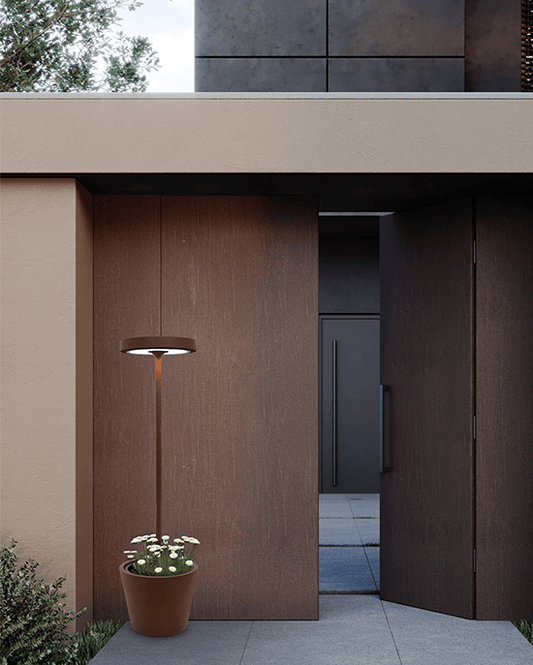 Zafferano Poldina Reverso Floor Lamp Corten