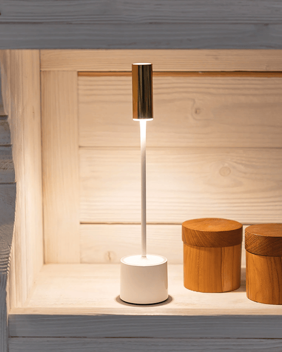 Zafferano Carolina Lamp Glossy White