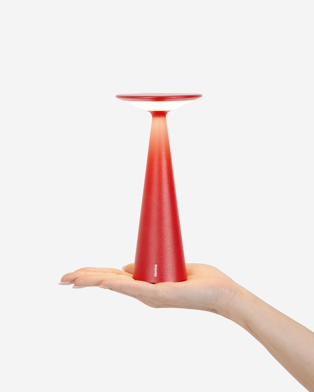 Zafferano Damina Table Lamp Matt Red No Plug