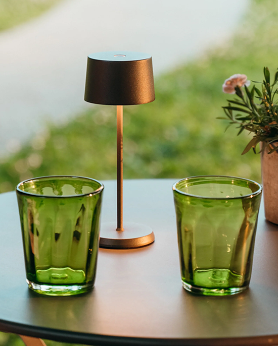 Zafferano Olivia Micro Lamp Dark Gray