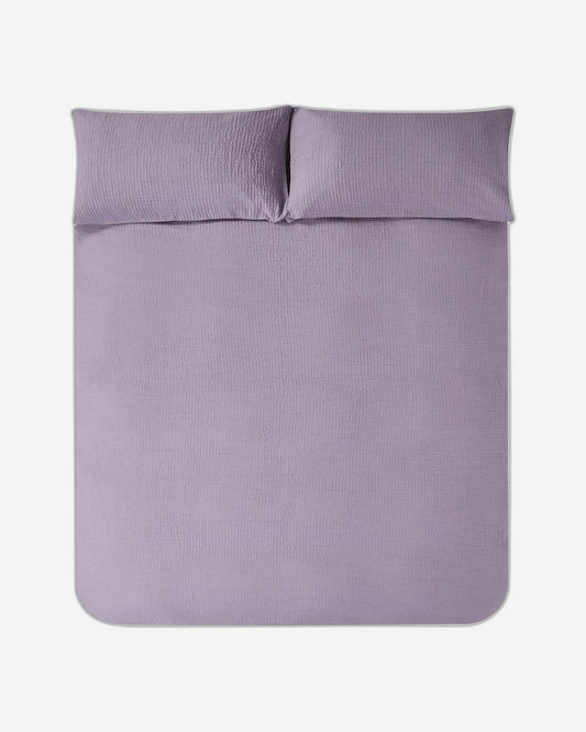 Jasper Conran "Double Weave" Duvet Cover Set in Lavender Grey