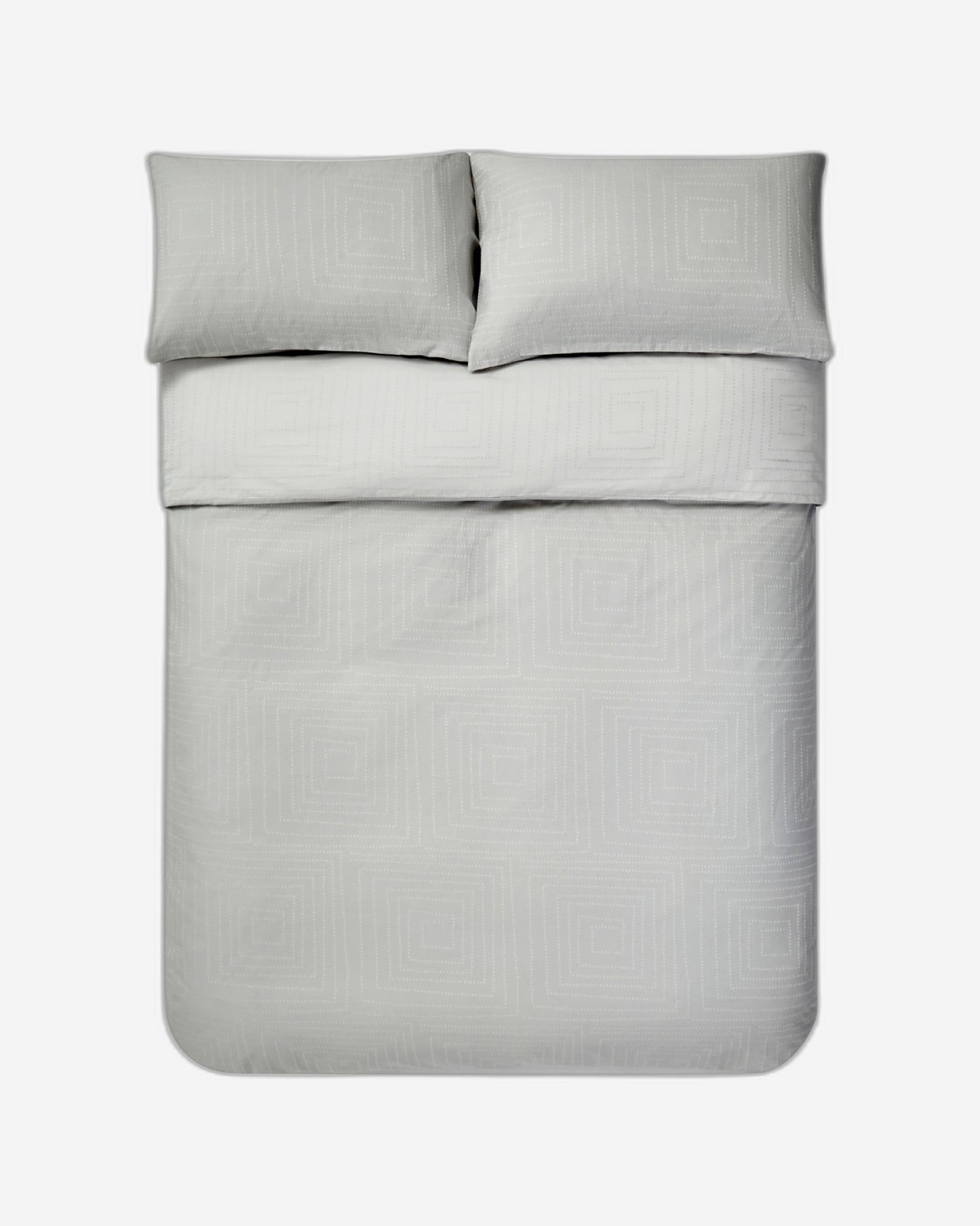 Jasper Conran "Dot to Dot" Jacquard Duvet Cover Set in Lunar Grey